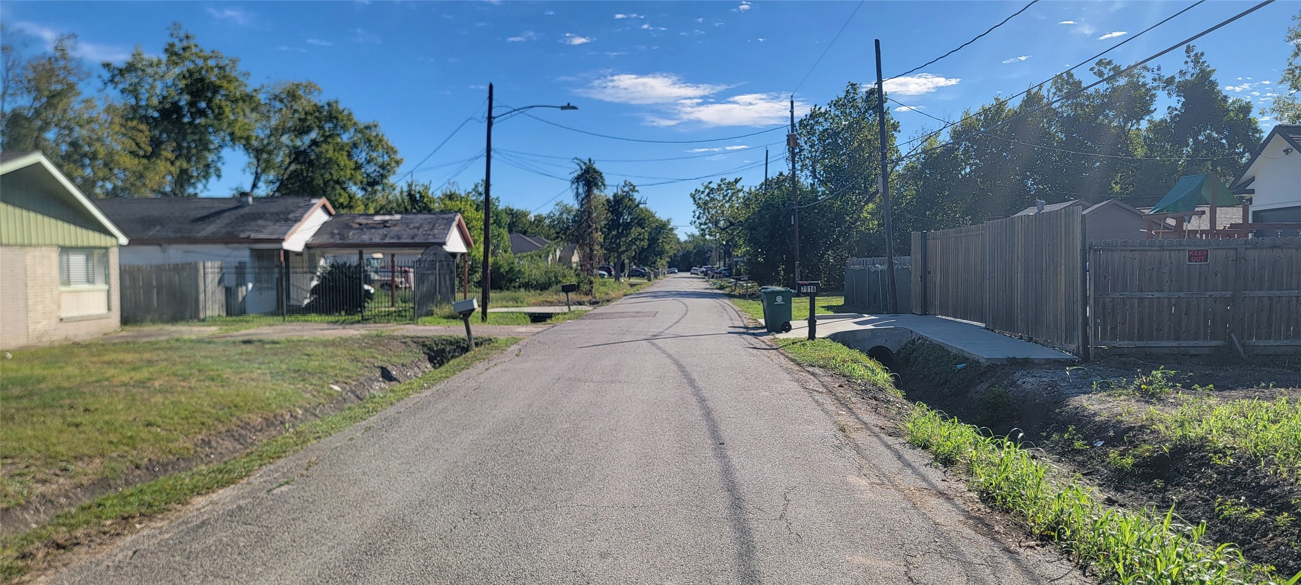 Down the street