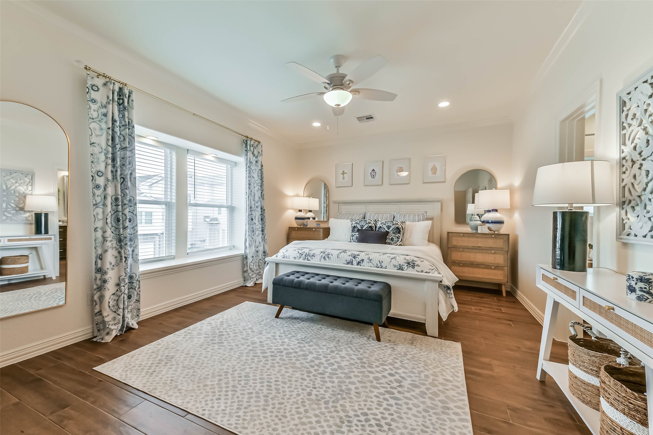 Comfortable guest accommodations with private bath access.