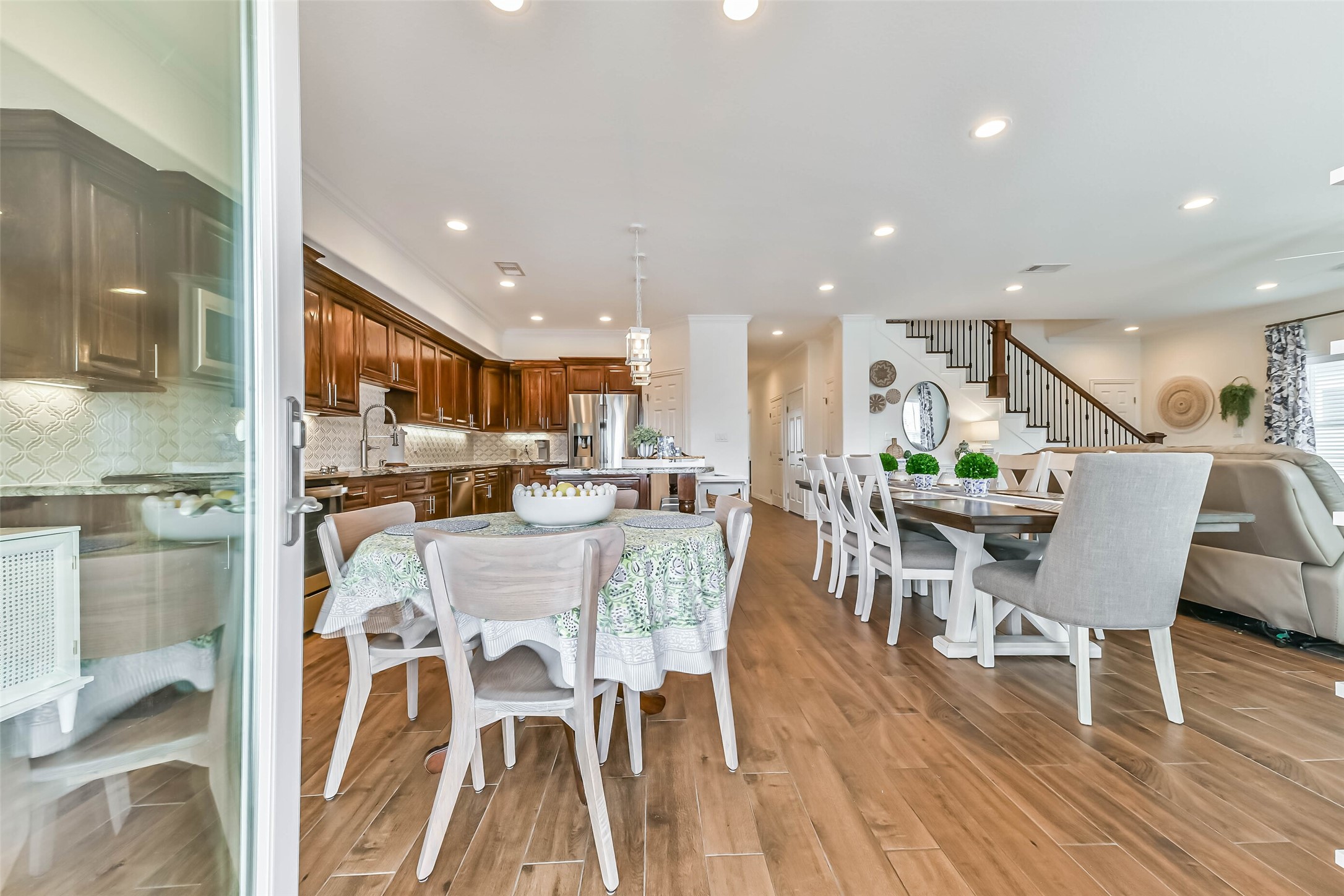 A welcoming entry that opens into bright living spaces designed for relaxed coastal living.