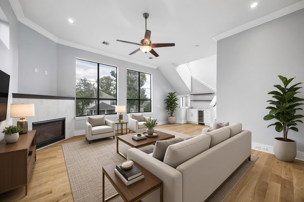 Living Room - Virtually Staged Photo