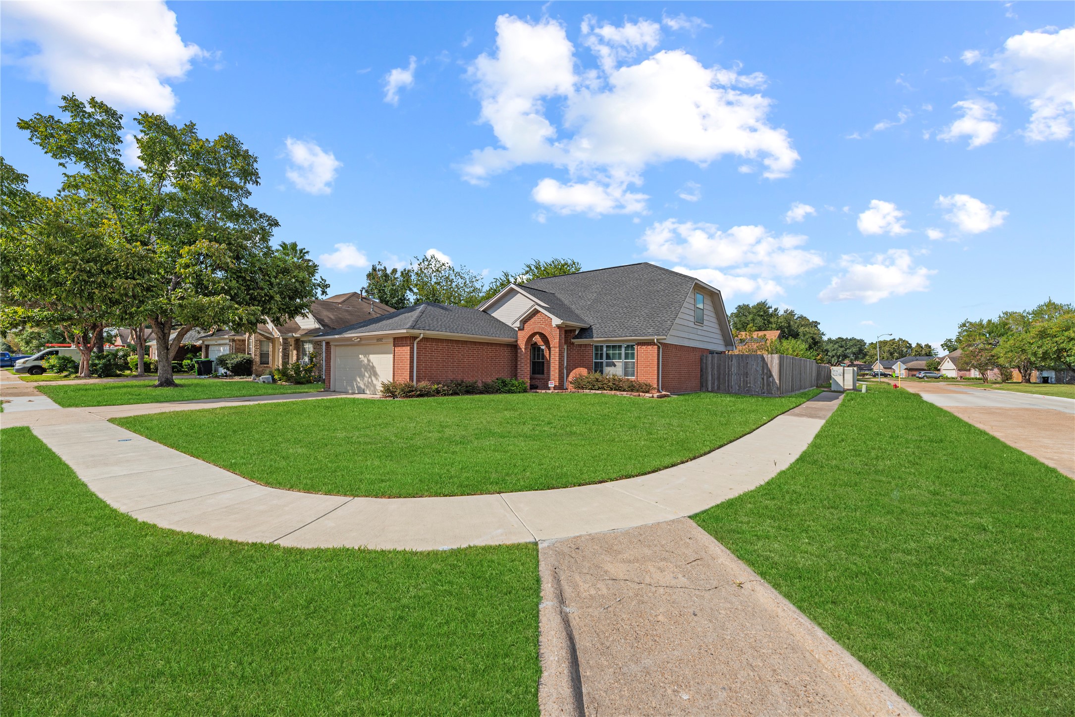 Large corner lot across the street from the community pool/park.
