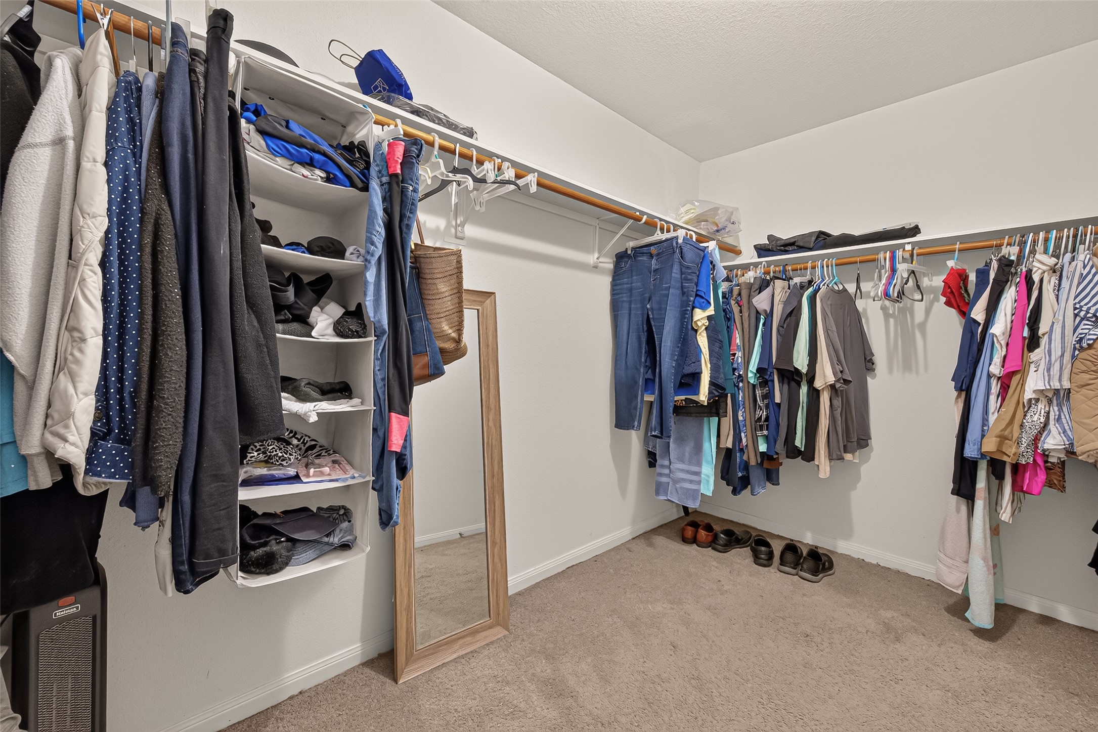 Walk-in closet.