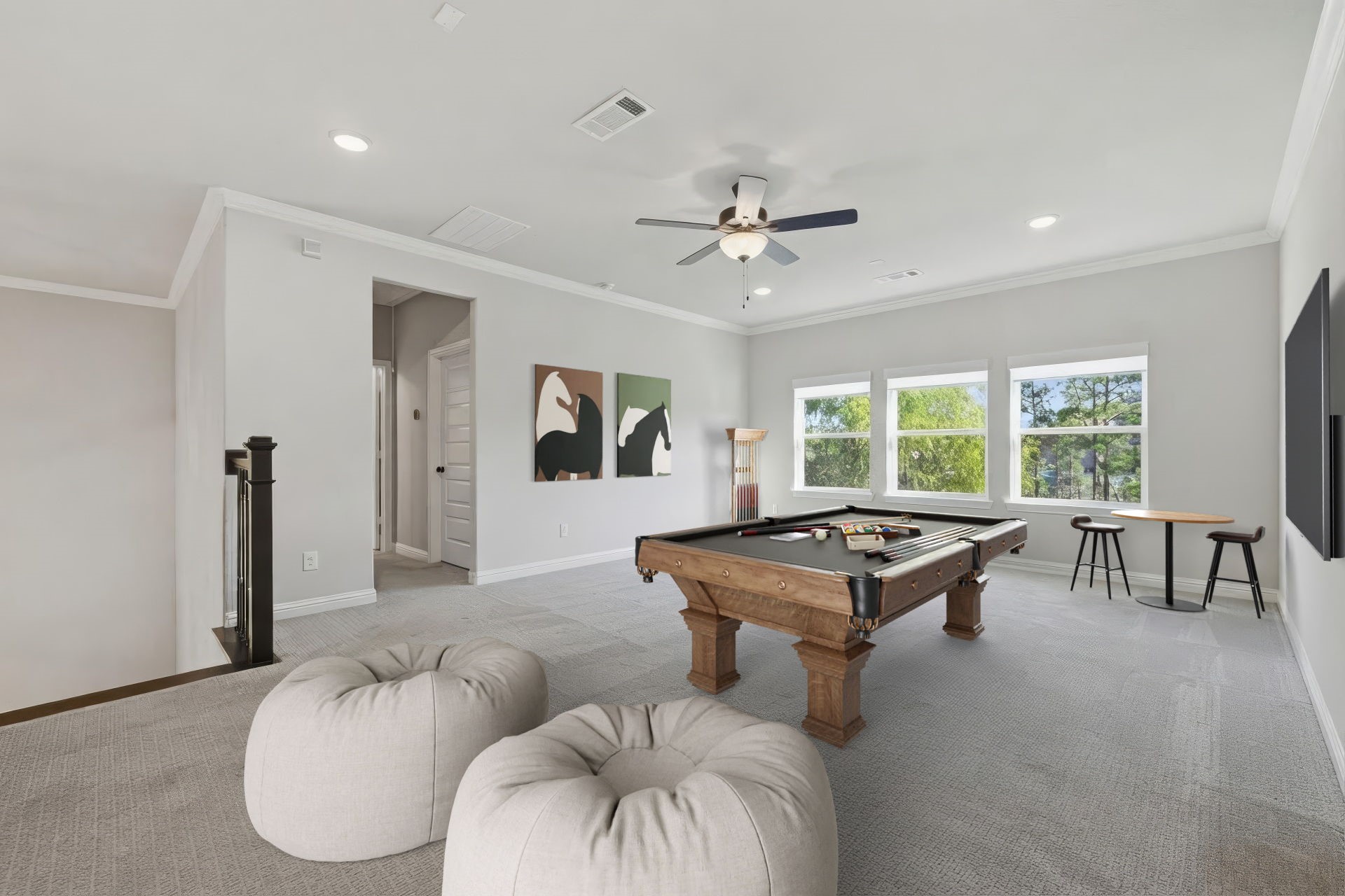 Virtually Staged Game Room