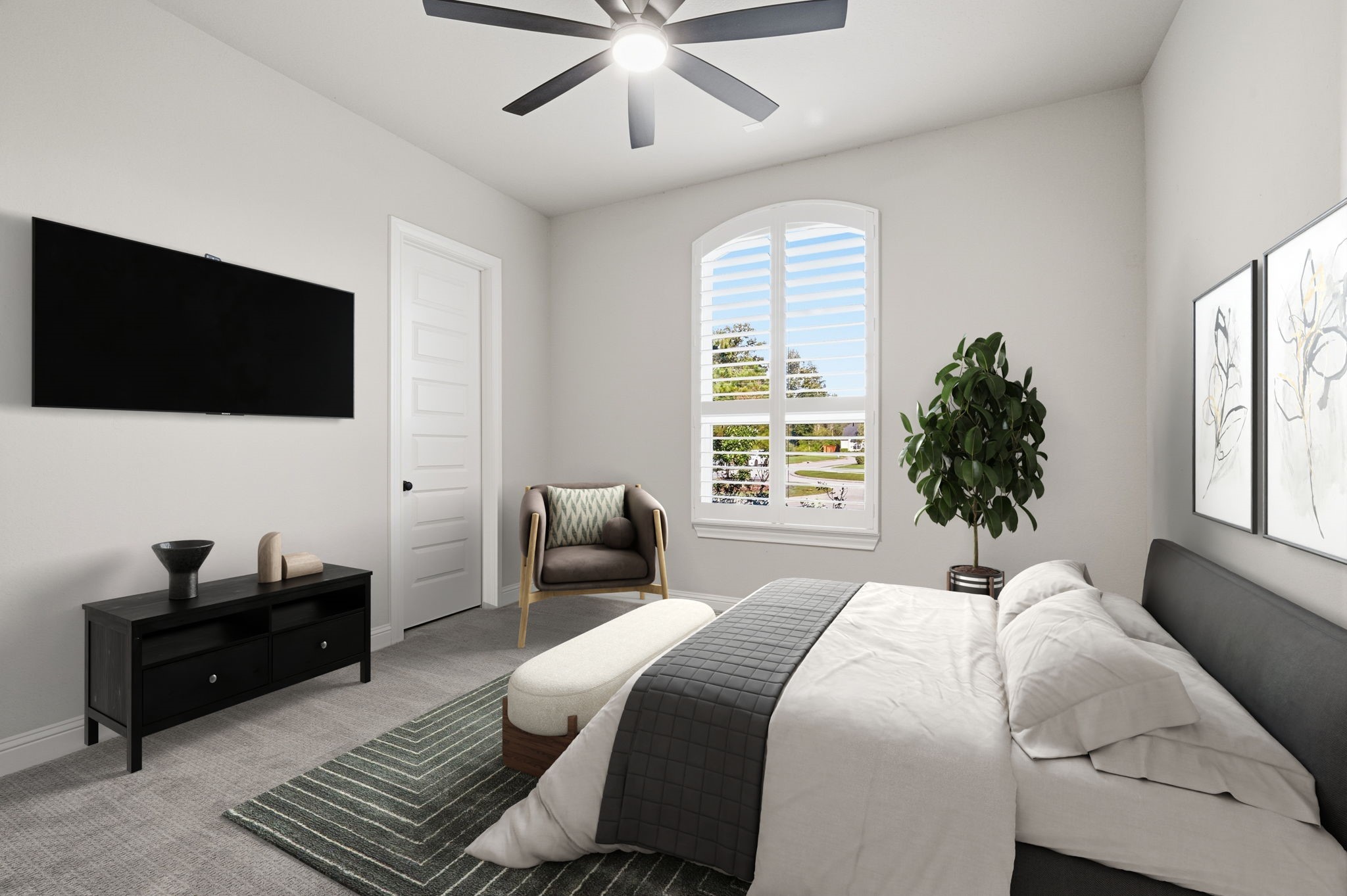 2nd Bedroom/ Virtually staged