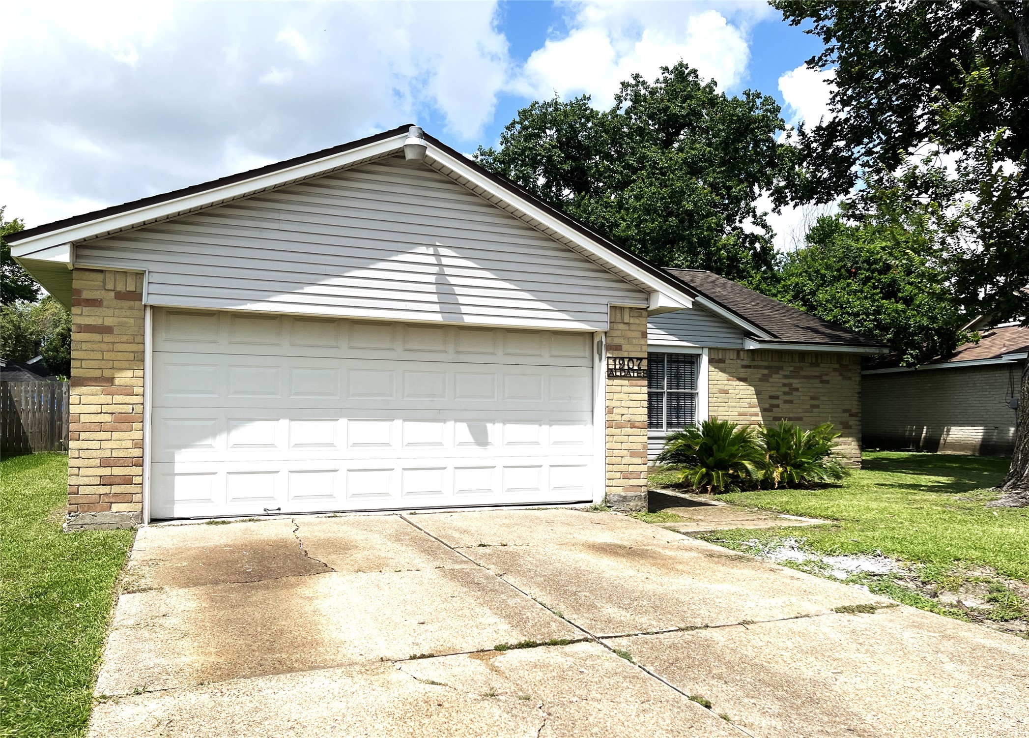 Double wide driveway