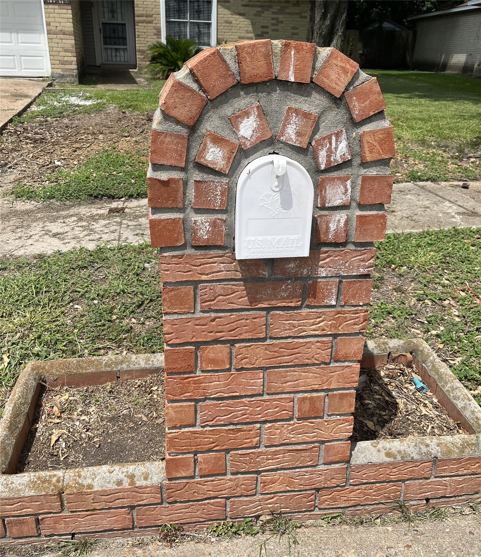 Mailbox in front of the house