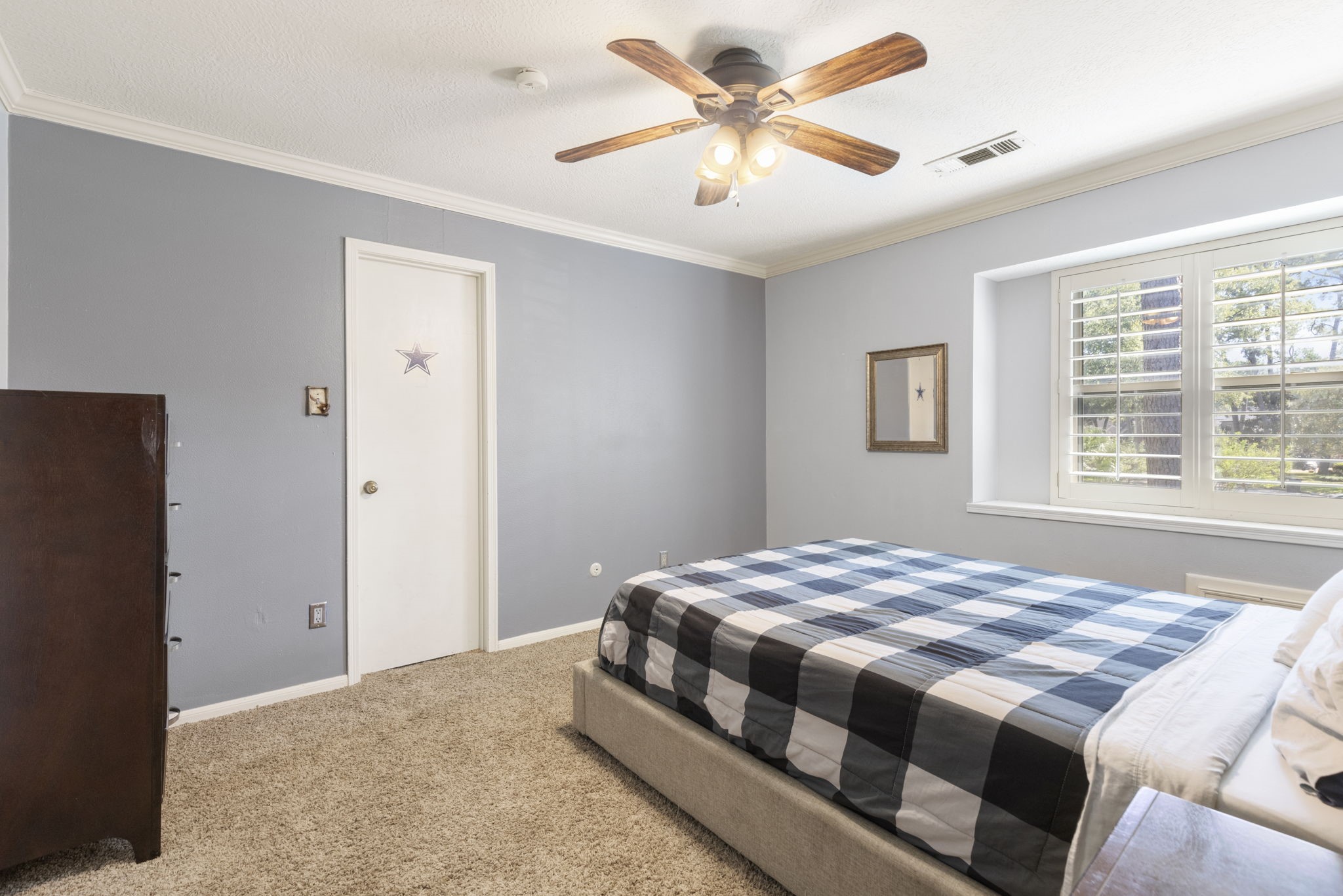 One of four bedrooms upstairs.