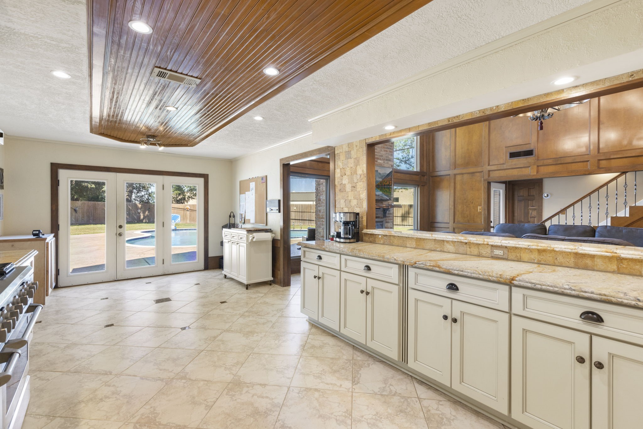 So much space to move around in this wide open kitchen.