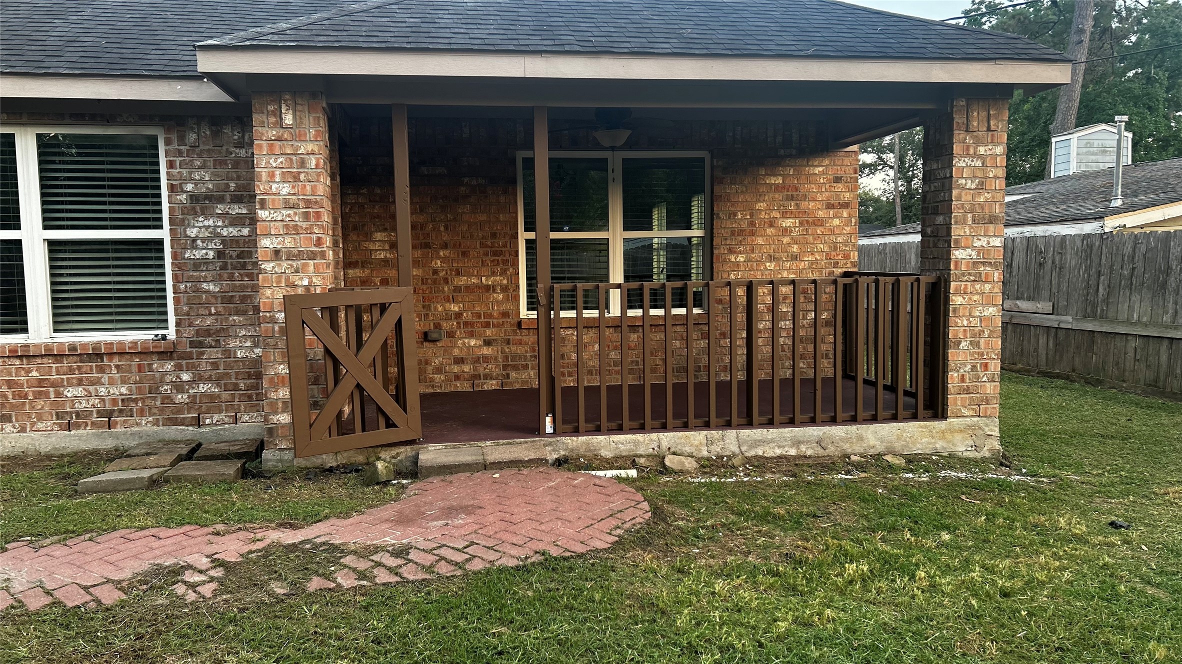 Covered back patio