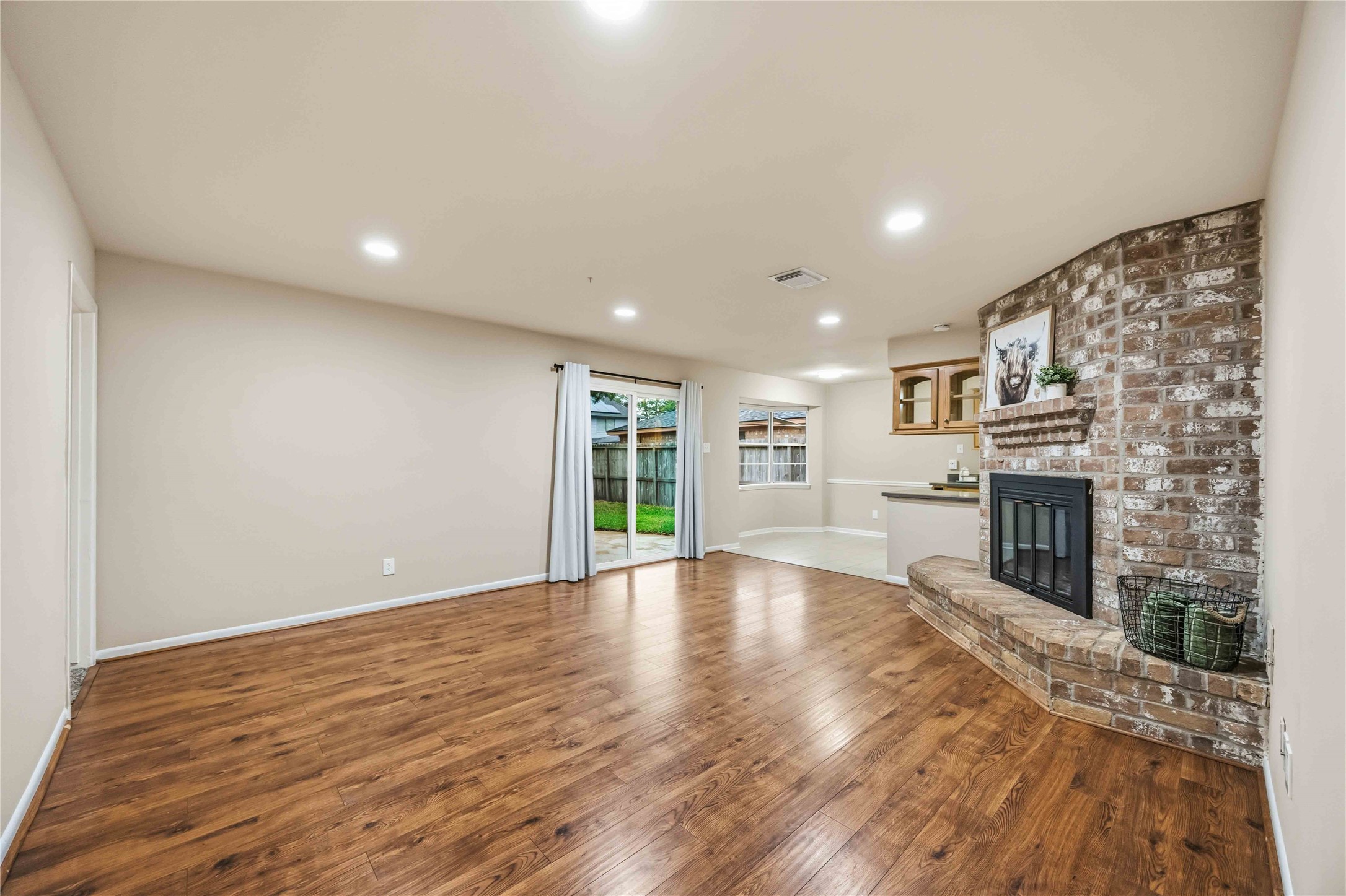 Family Room to Backyard/Kitchen