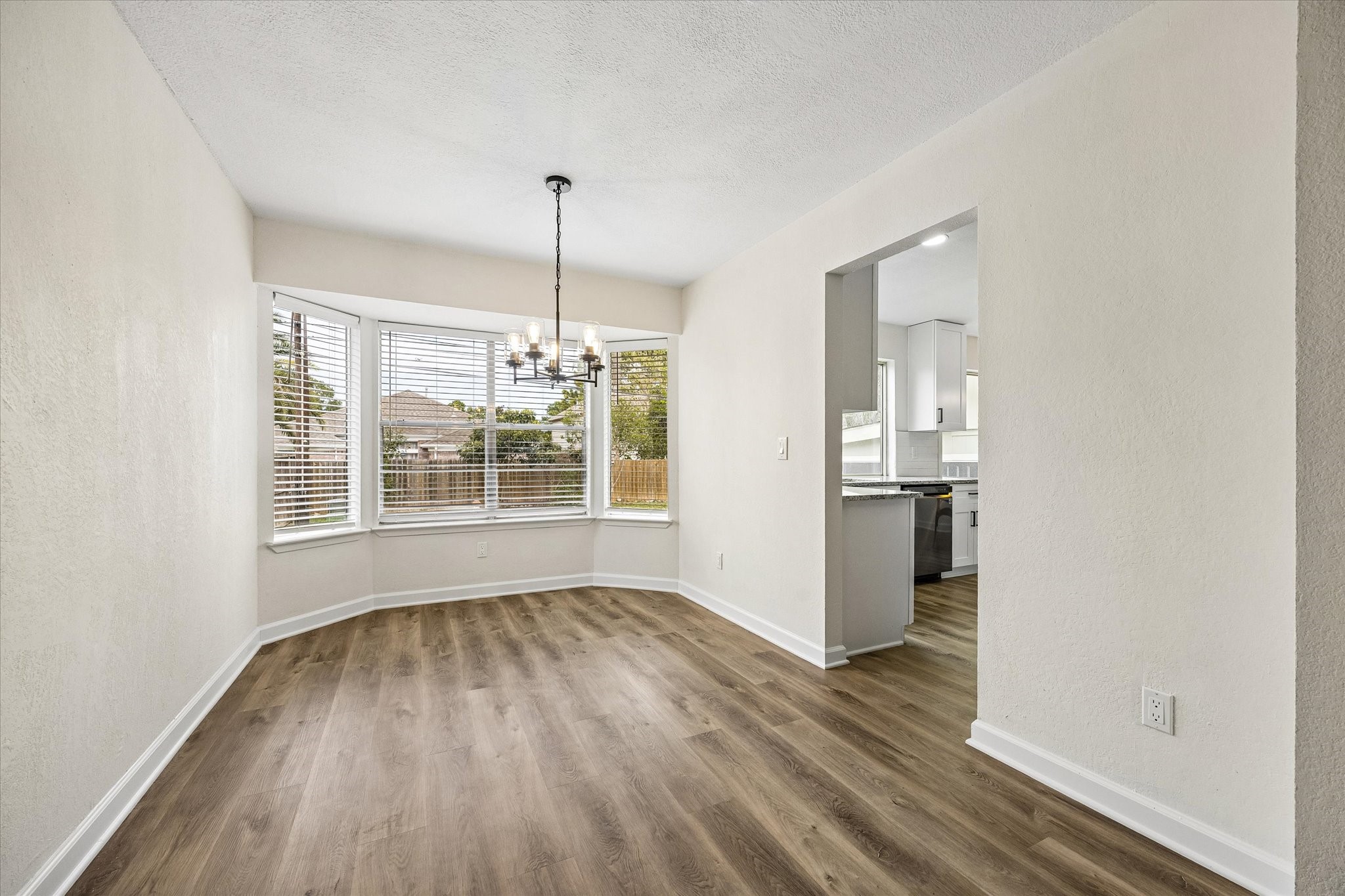 Plenty of room for a large dining table, making it easy to host family dinners and gather with friends.