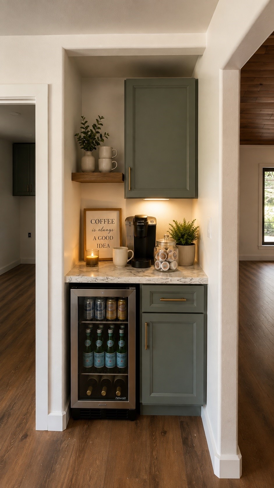 AI RENDERING OF STAGED COFFEE BAR