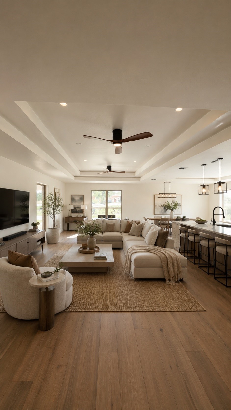 AI RENDERING OF STAGED LIVING ROOM