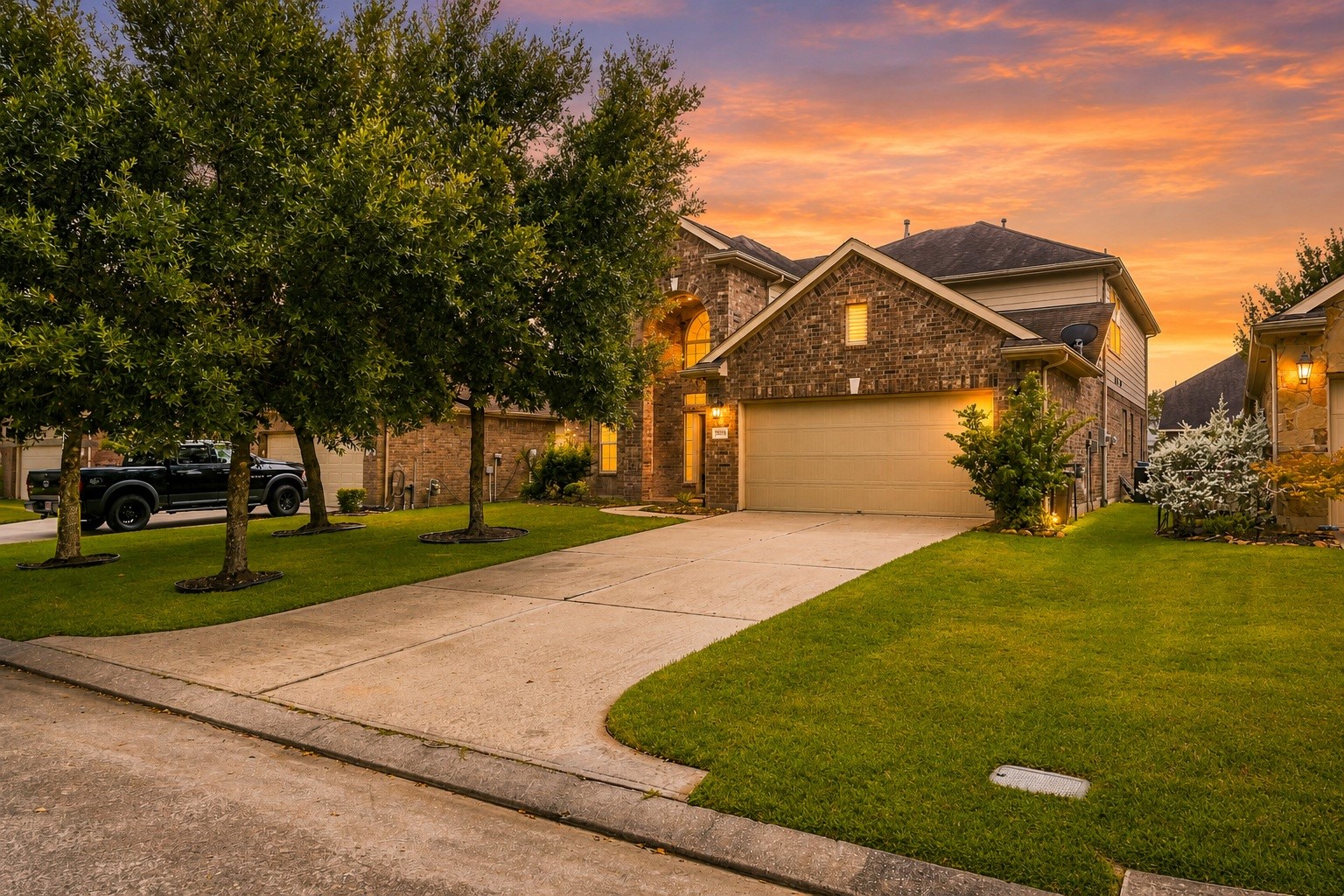 Complete with a welcoming front yard, a roomy driveway, and a two-car garage, this property offers abundant comfort and effortless appeal from the first look.