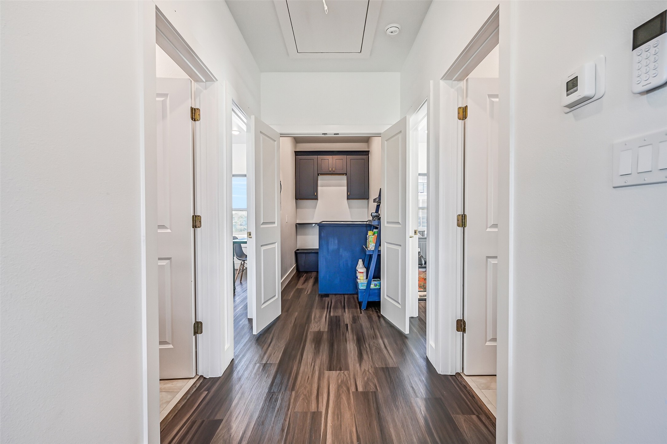 Just down the hall from the living room, youll find two spacious bedrooms and two additional bathrooms.