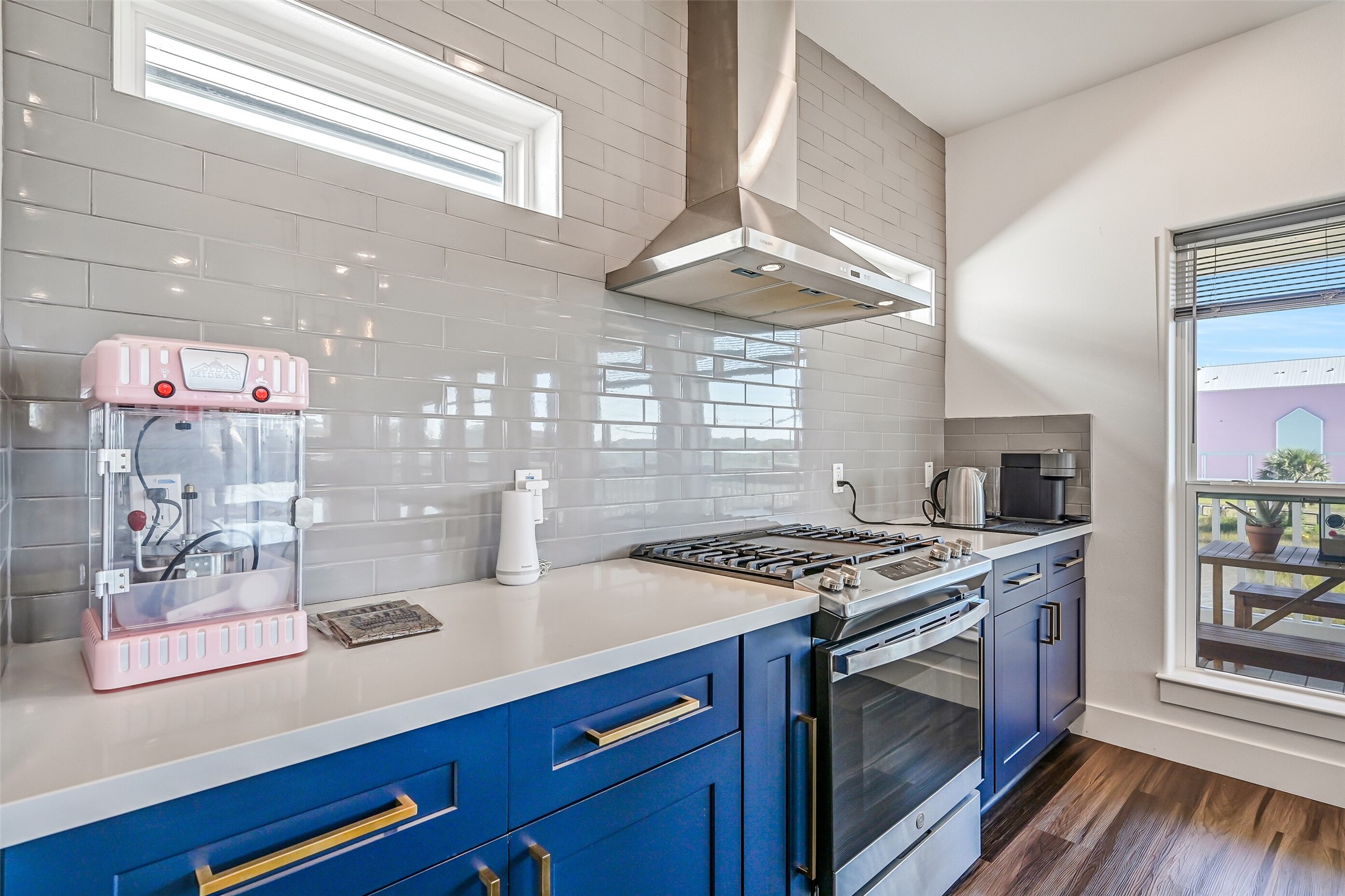The kitchen features a gas stove, perfect for all your cooking needs!