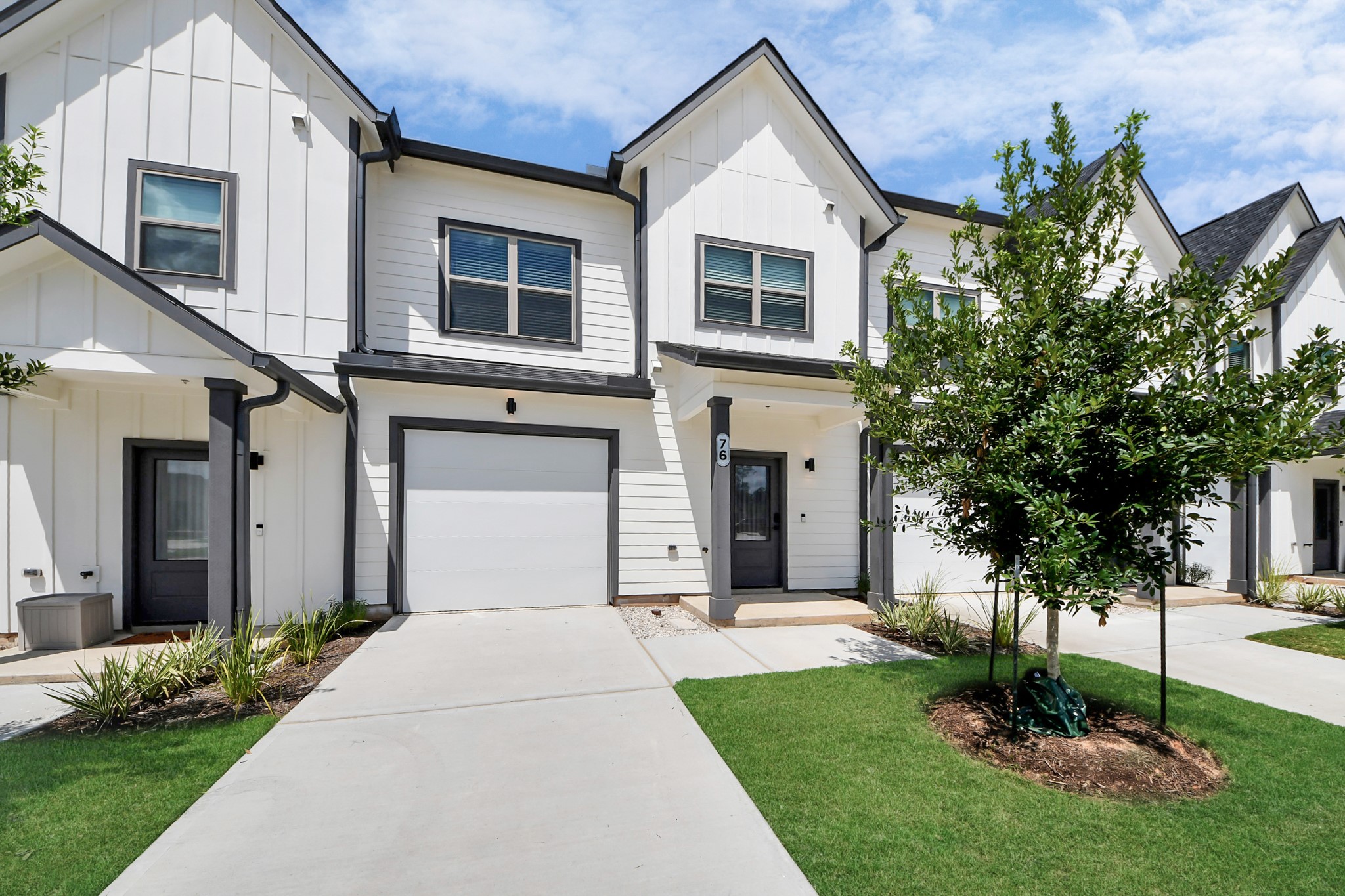 Welcome to an exclusive Gated Resort Style Community with a distinctive neighborhood feel that provides a maintenance free lifestyle.Nestled in Conroe offering 3 Bedrooms,2.5 baths Townhome,w/private back yard and Garage w/private driveway!