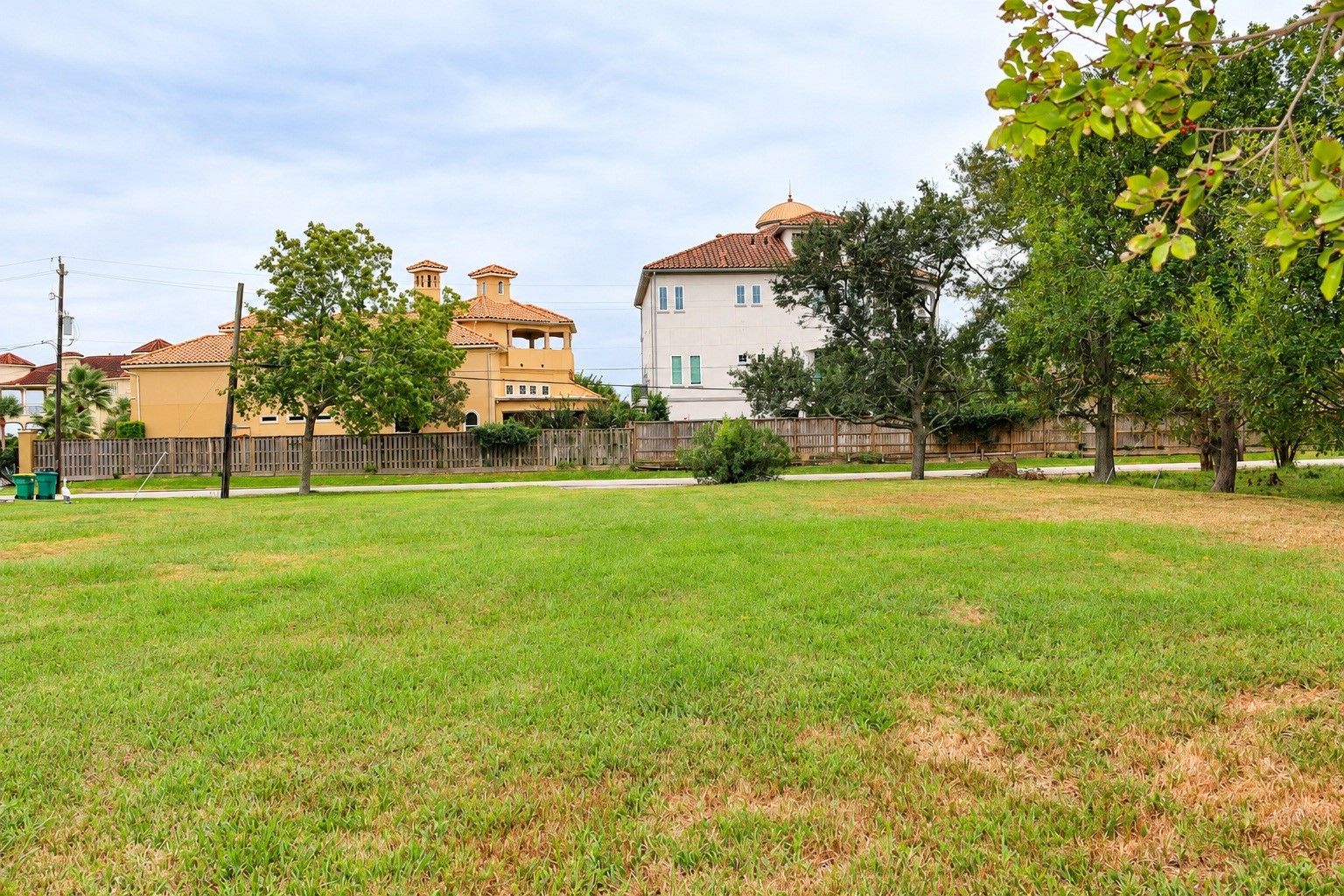 View of the lot from the back, looking towards East Meyer Rd.