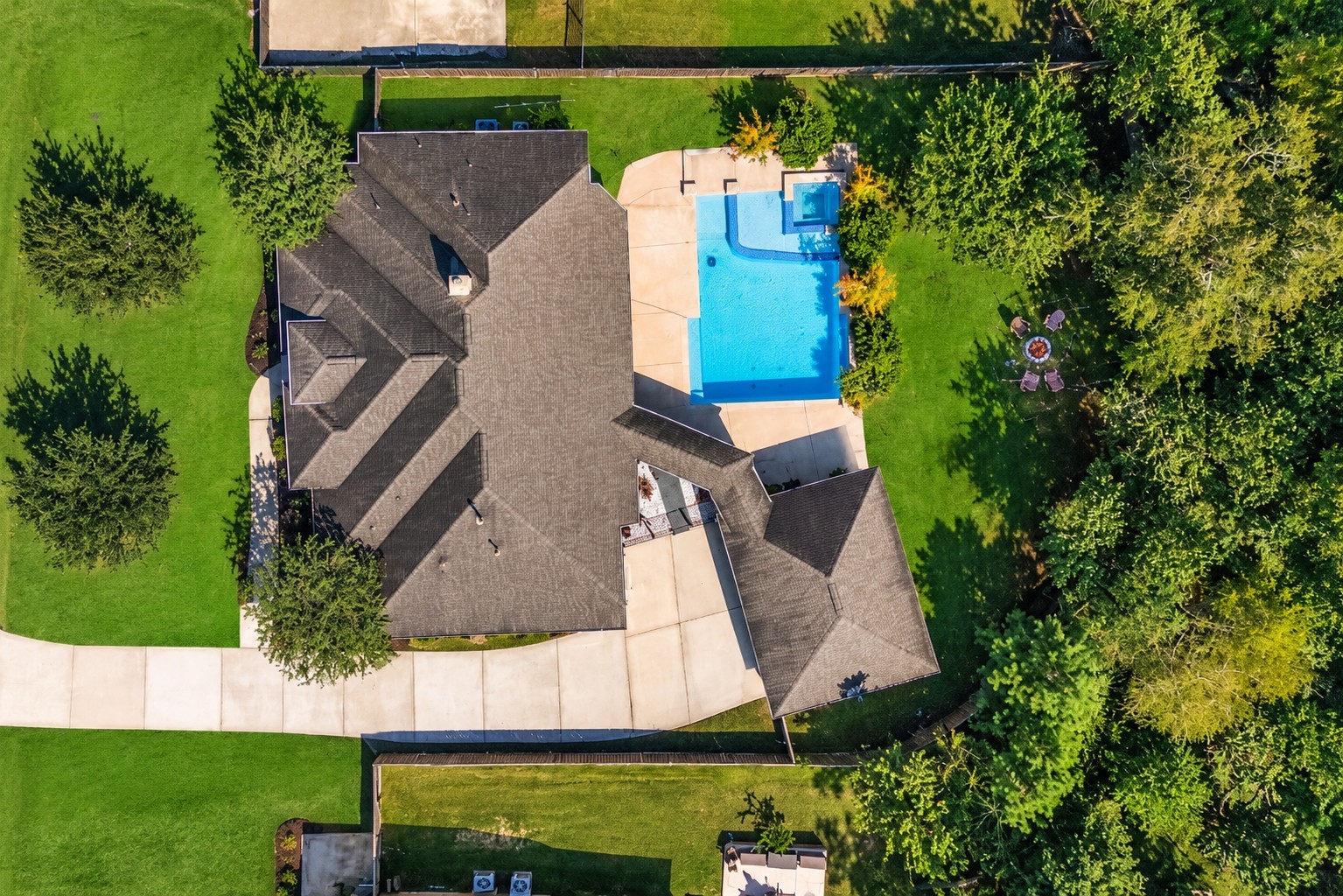 Aerial photo of property.
