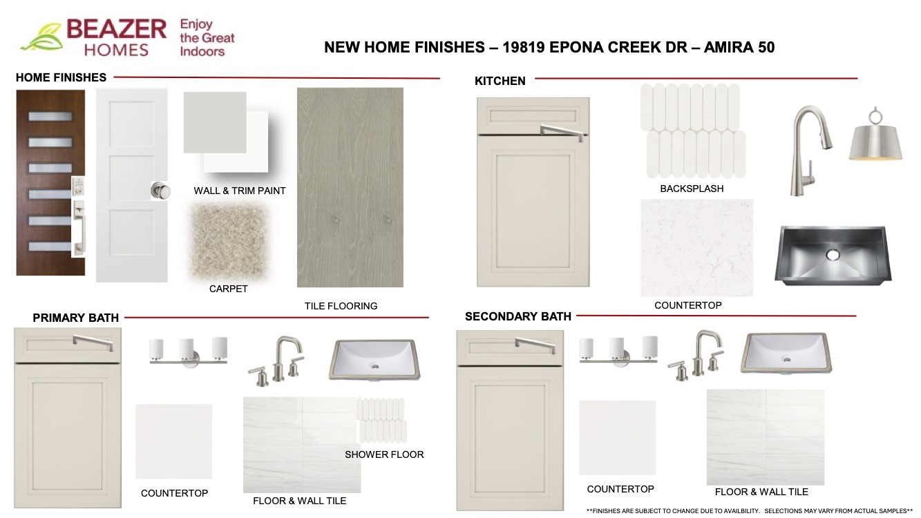 19819 Epona Creek Design Selections