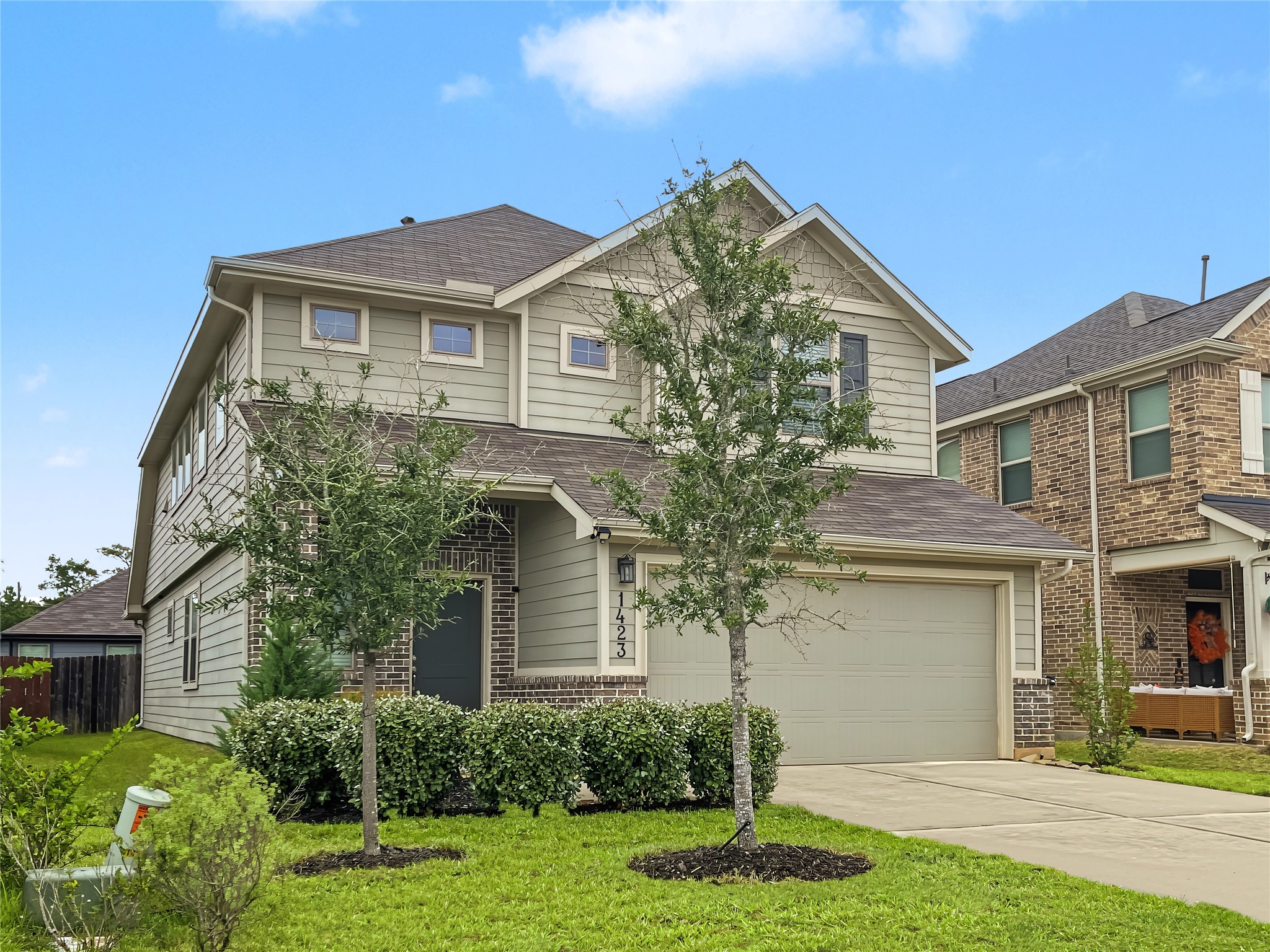 View of the front elevation of this beautiful property.