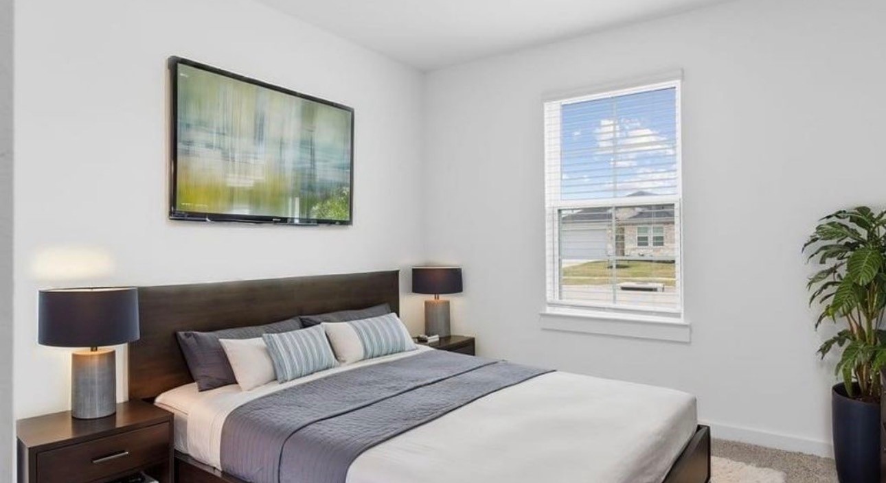 Bedroom - virtually staged
