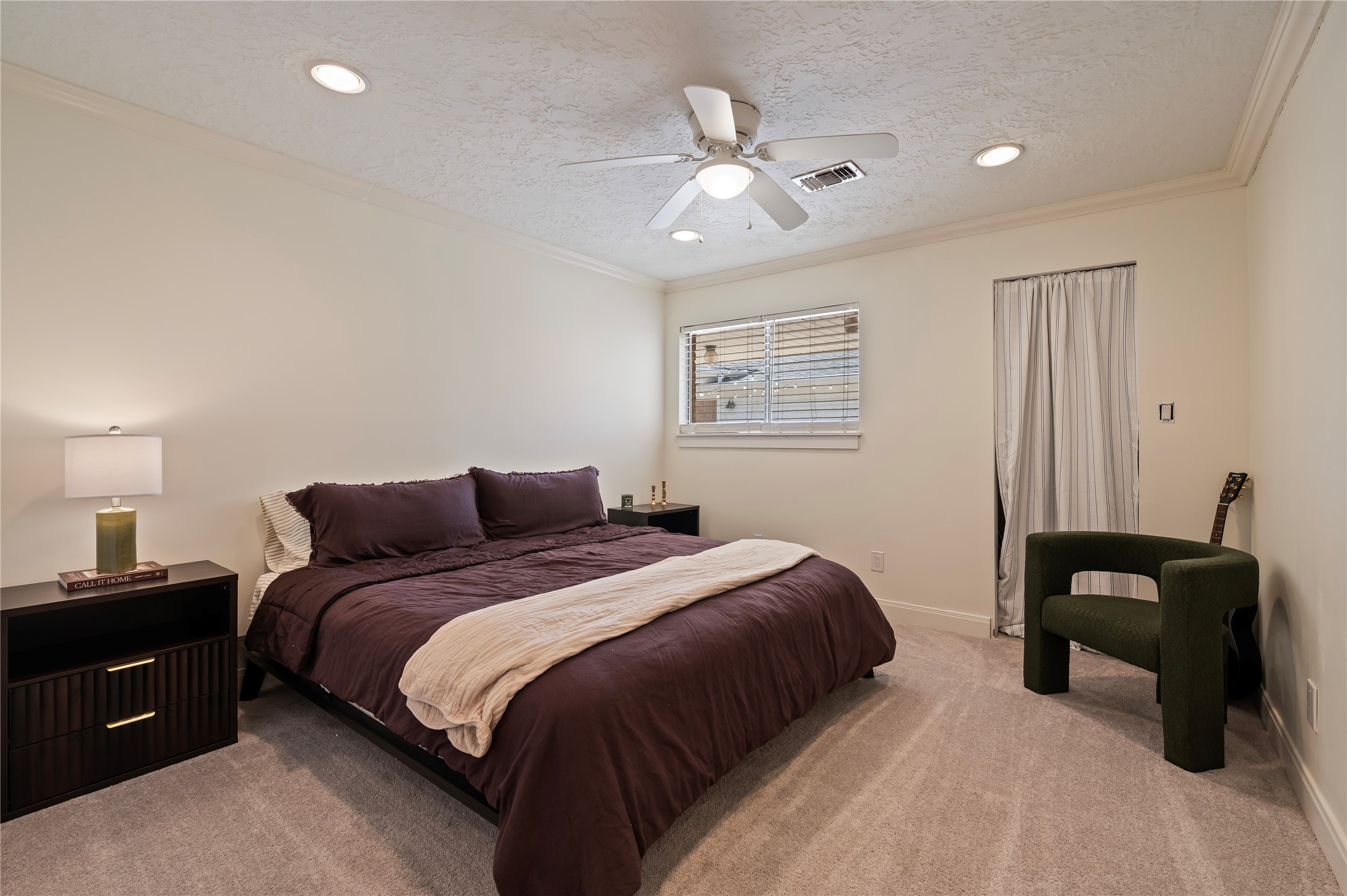 Spacious 3rd bedroom with ample closet space.