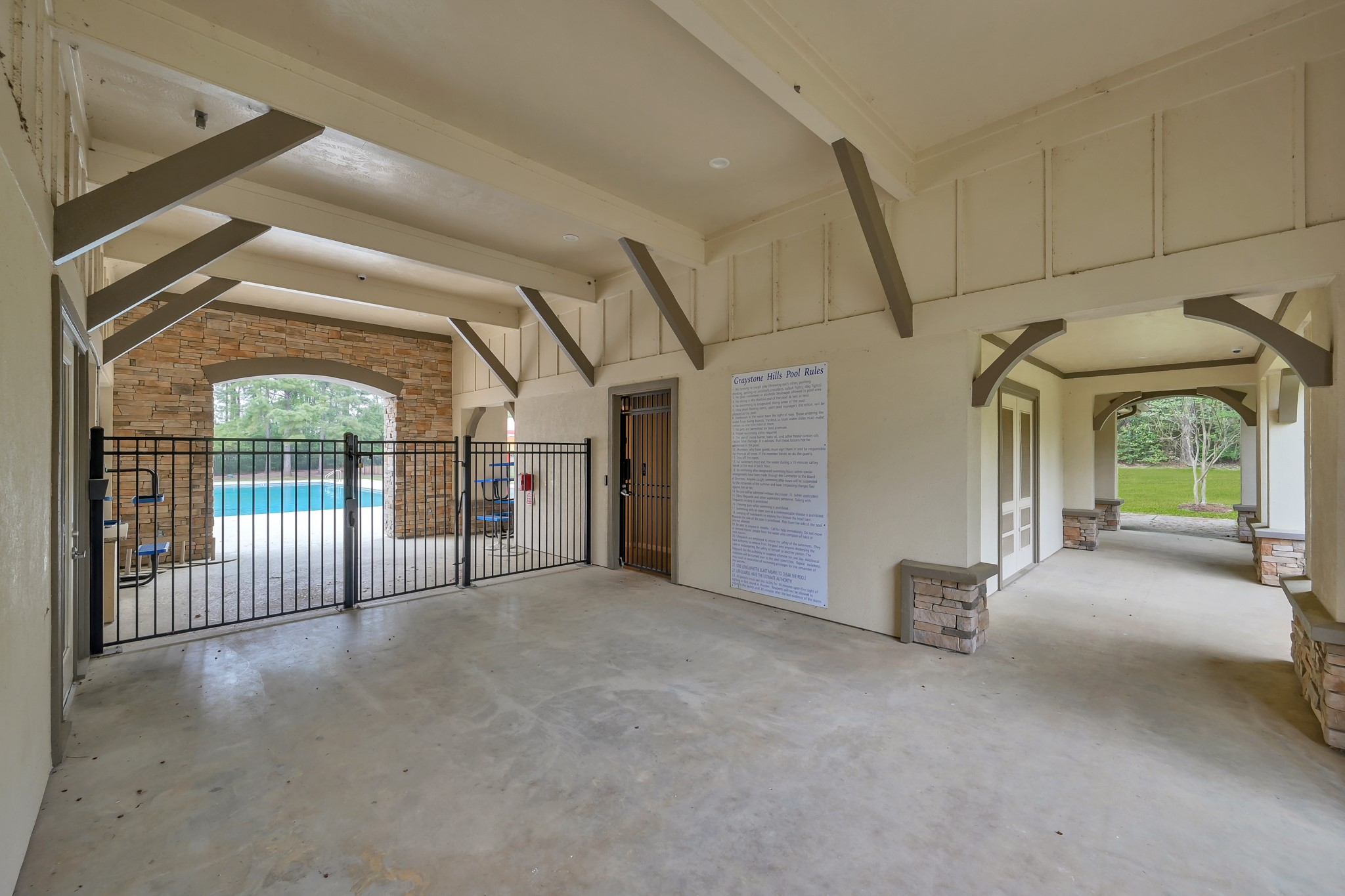 Entry to community pool!