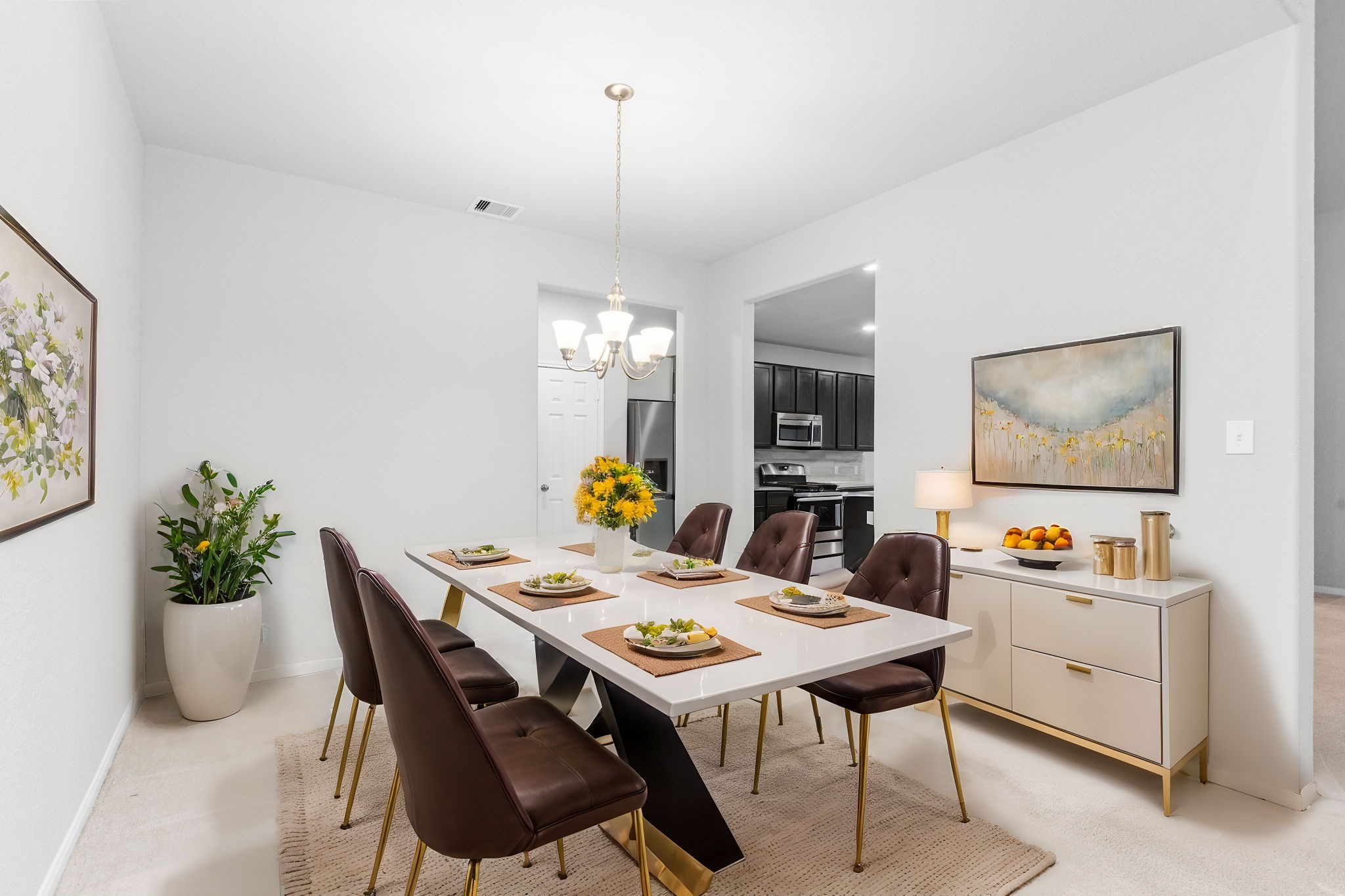 Dining Room, staged