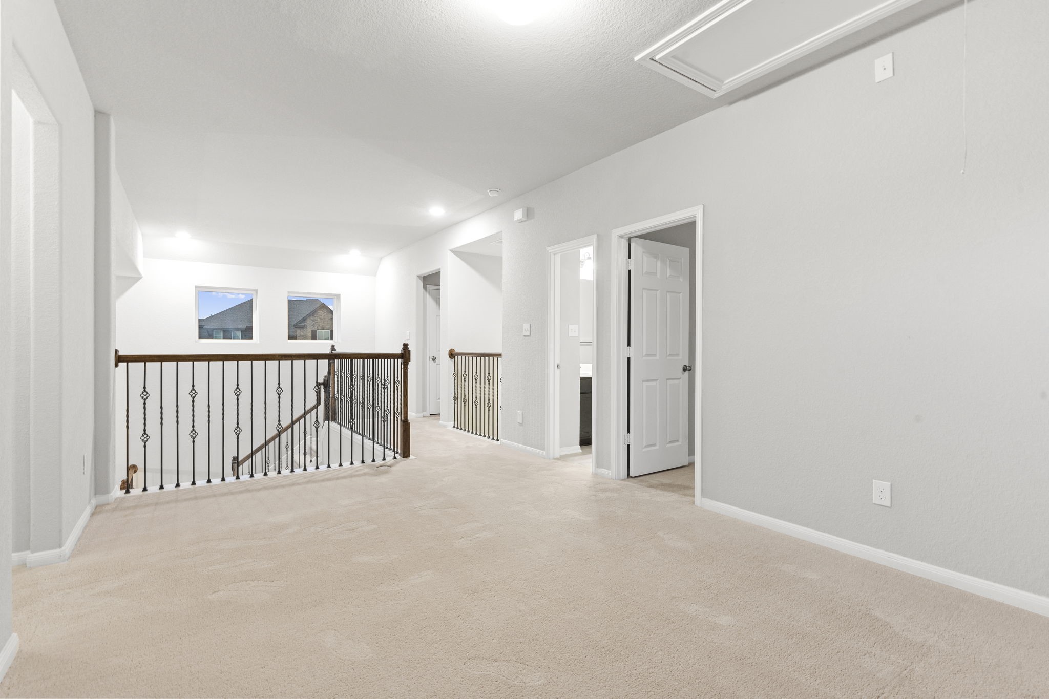 Gameroom with views of the Secondary Bedrooms upstairs