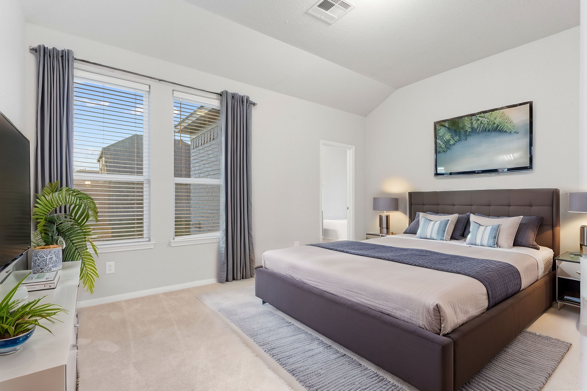 Primary Bedroom, virtually staged