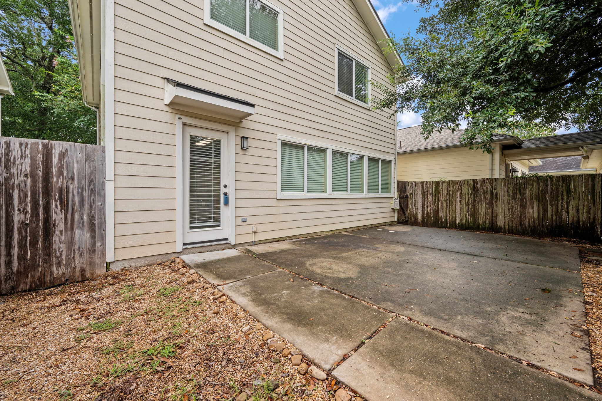 Lots of back patio space for endless possibilities!