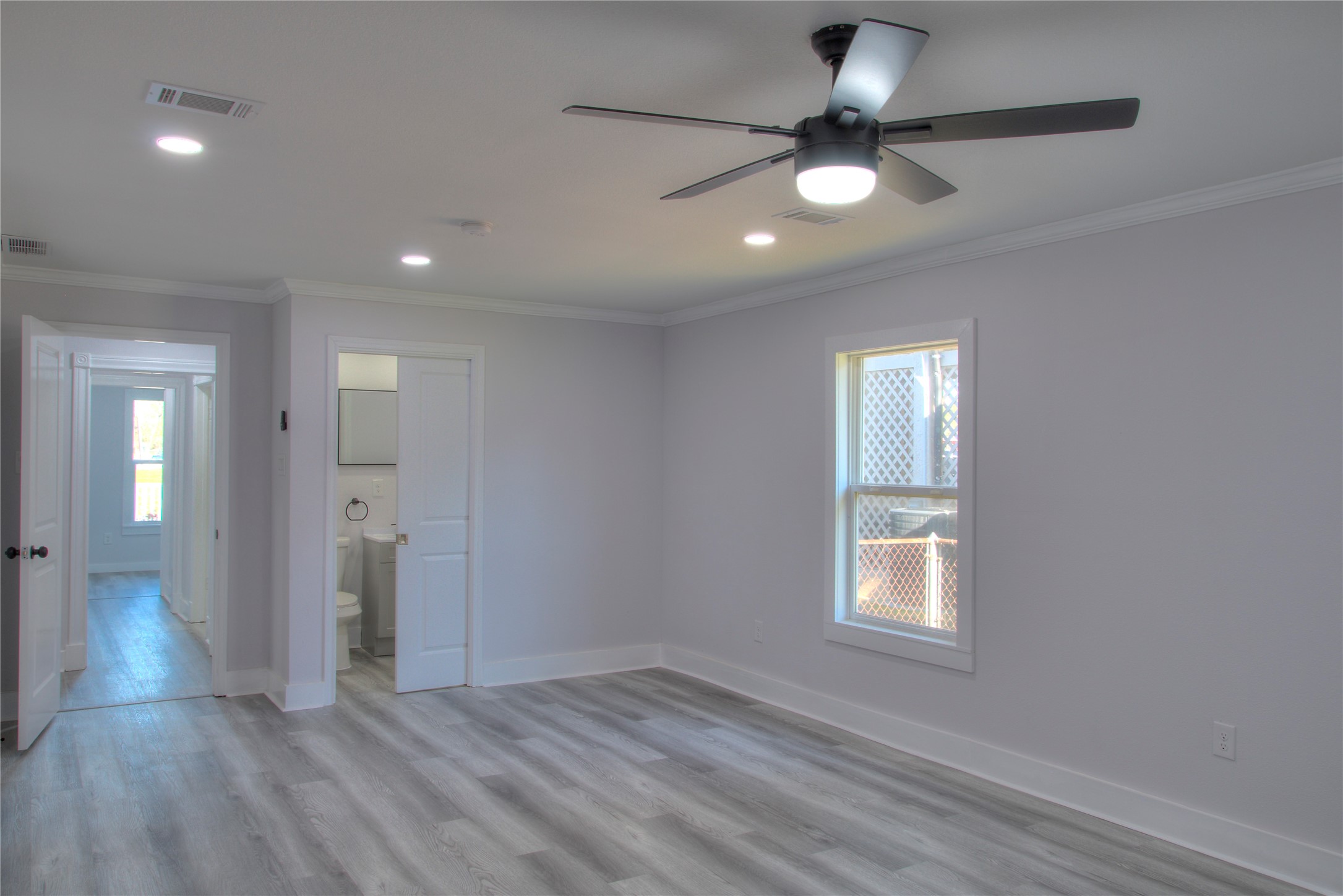 Spacious primary suite with a private ensuite bathroom.