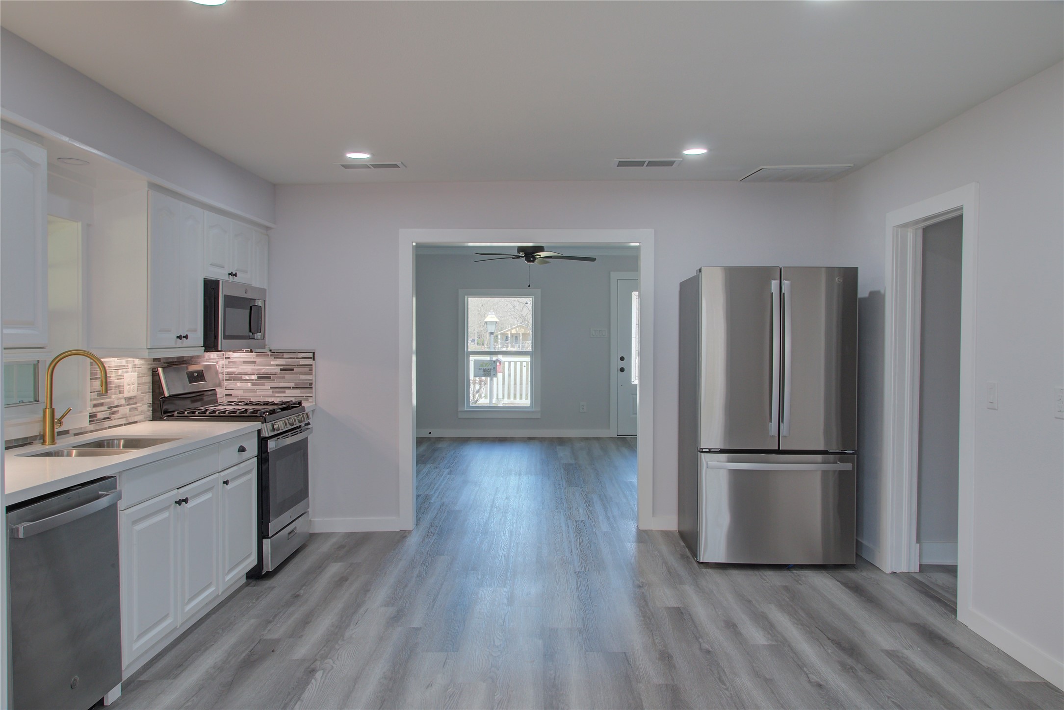 Seamlessly connected kitchen and family room for effortless entertaining.