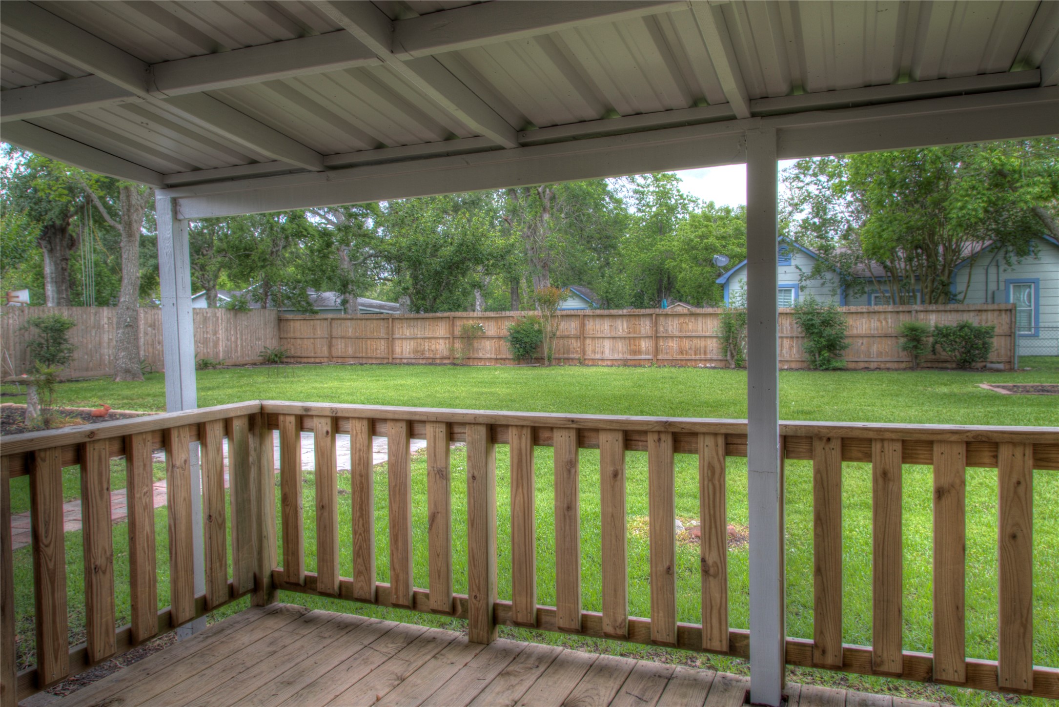 Another view of backyard