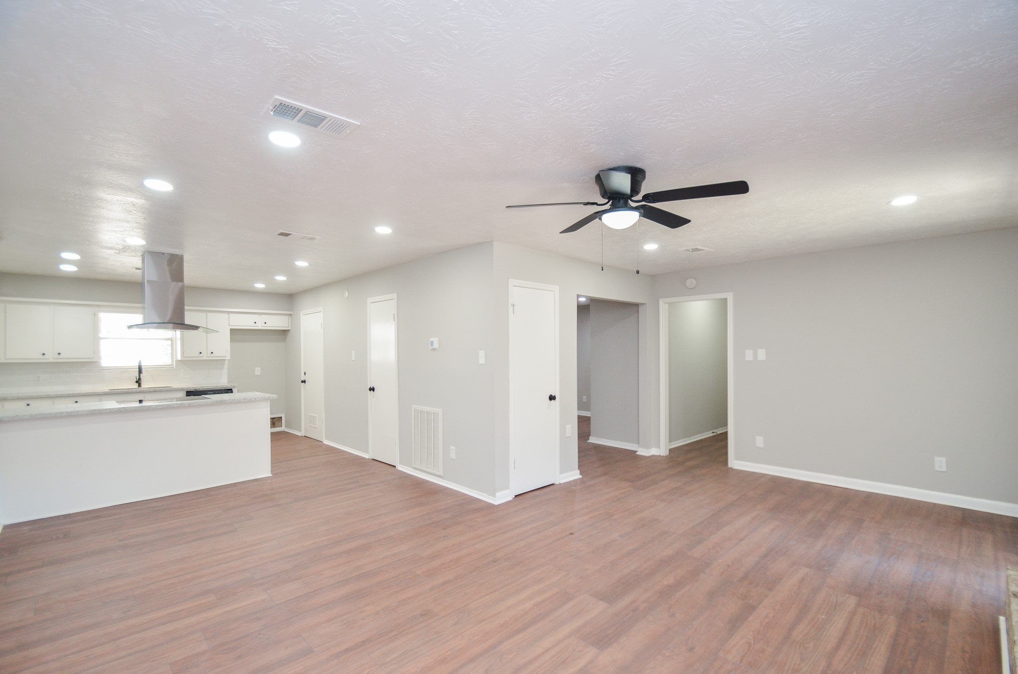 Open concept living/dining