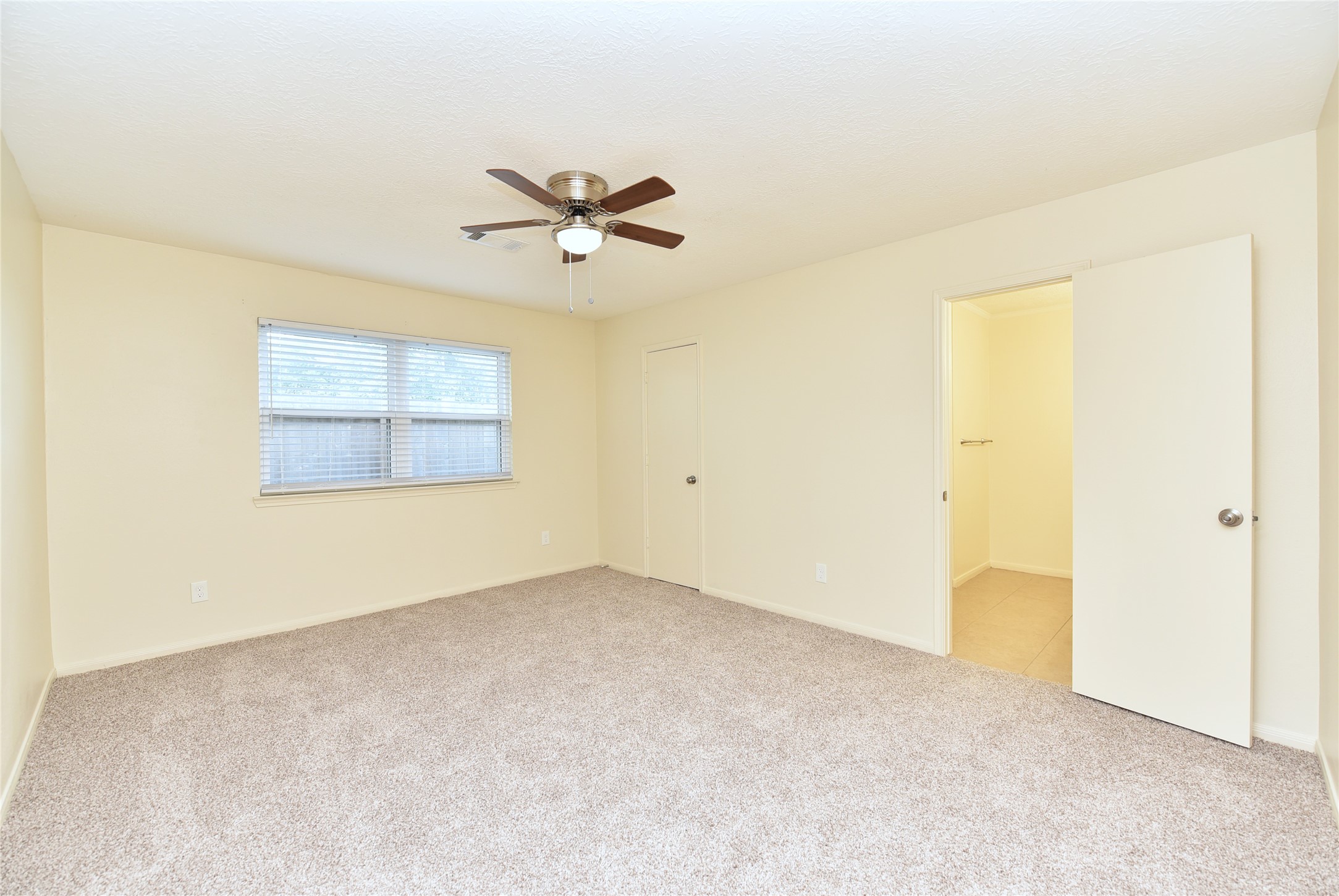 spacious primary suite