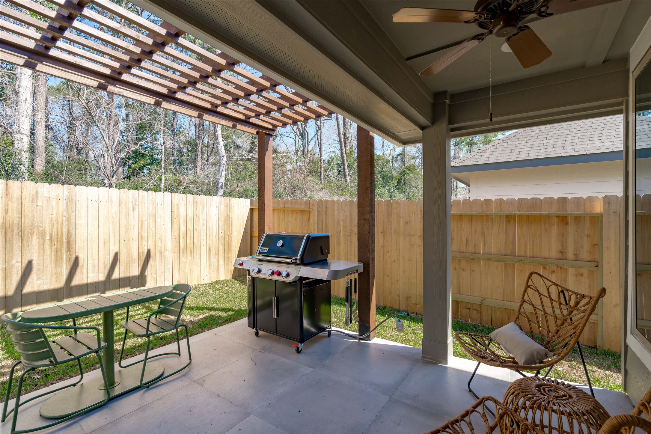 Covered patio