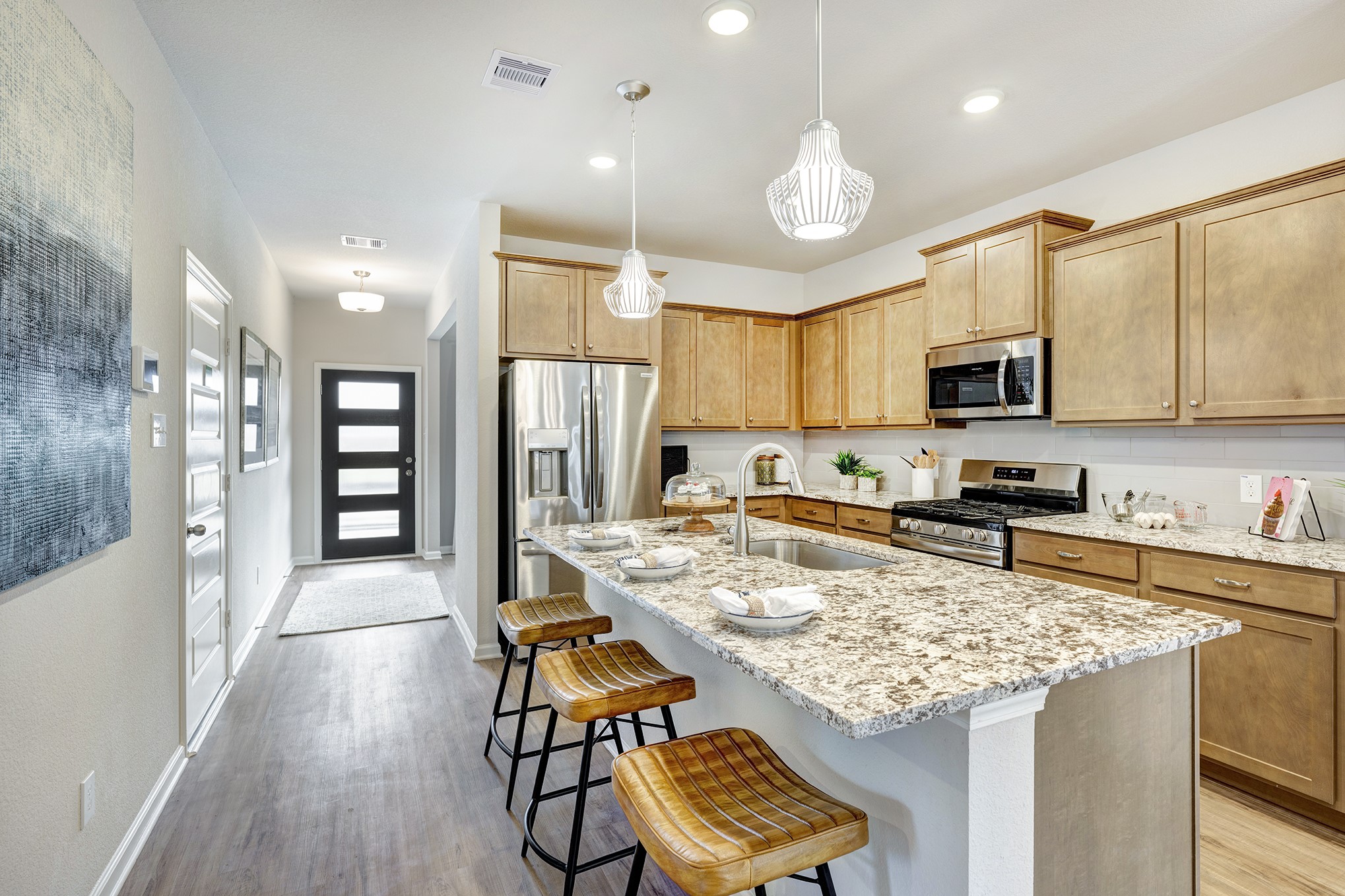 The Piedmont- Kitchen with island