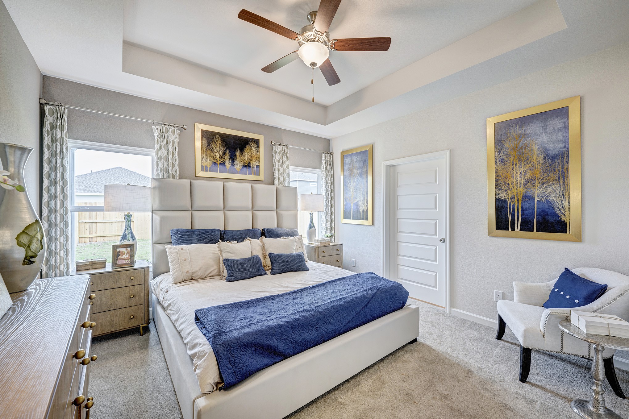 The Piedmont- Primary Suite with Tray Ceiling