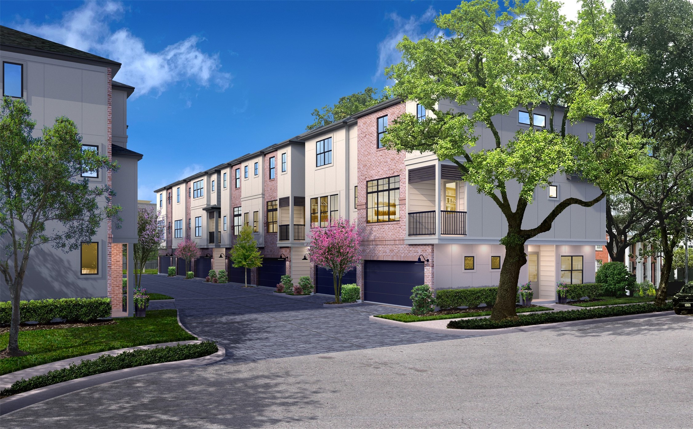 Rendering of Yoakum Enclave, a future gated community in Houstons Montrose area.