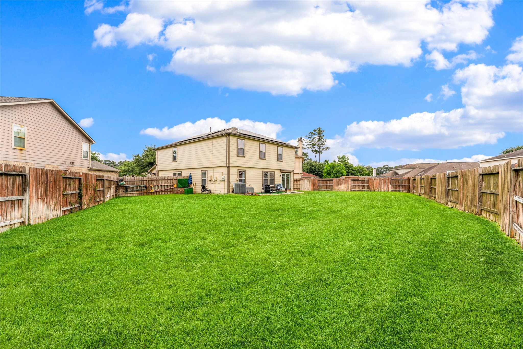 Large backyard