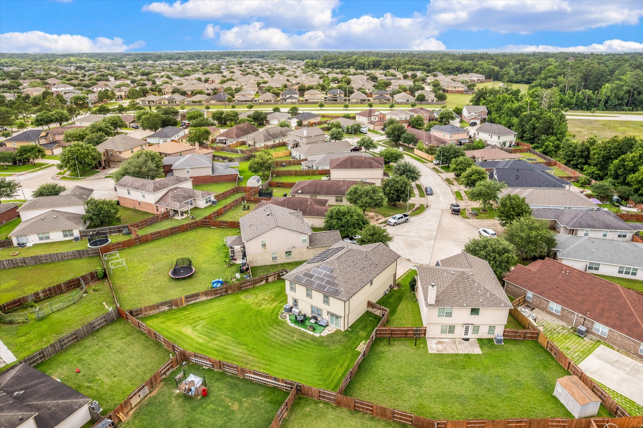 Aerial view of the community