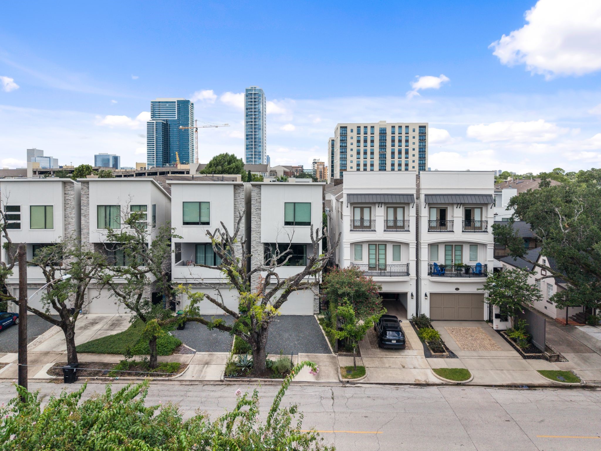 Neighborhood view showcases the tree-lined Greenbriar setting with convenient access to Westheimer, River Oaks, the Galleria area, and some of Houstons premier shopping and dining destinations.