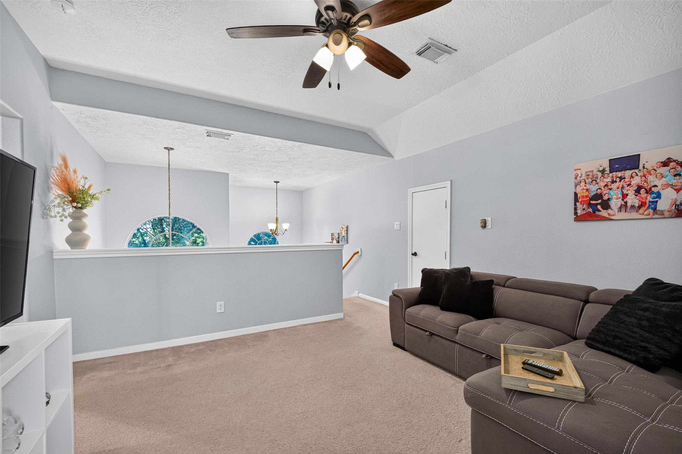 Comfortable game room to make it your own.