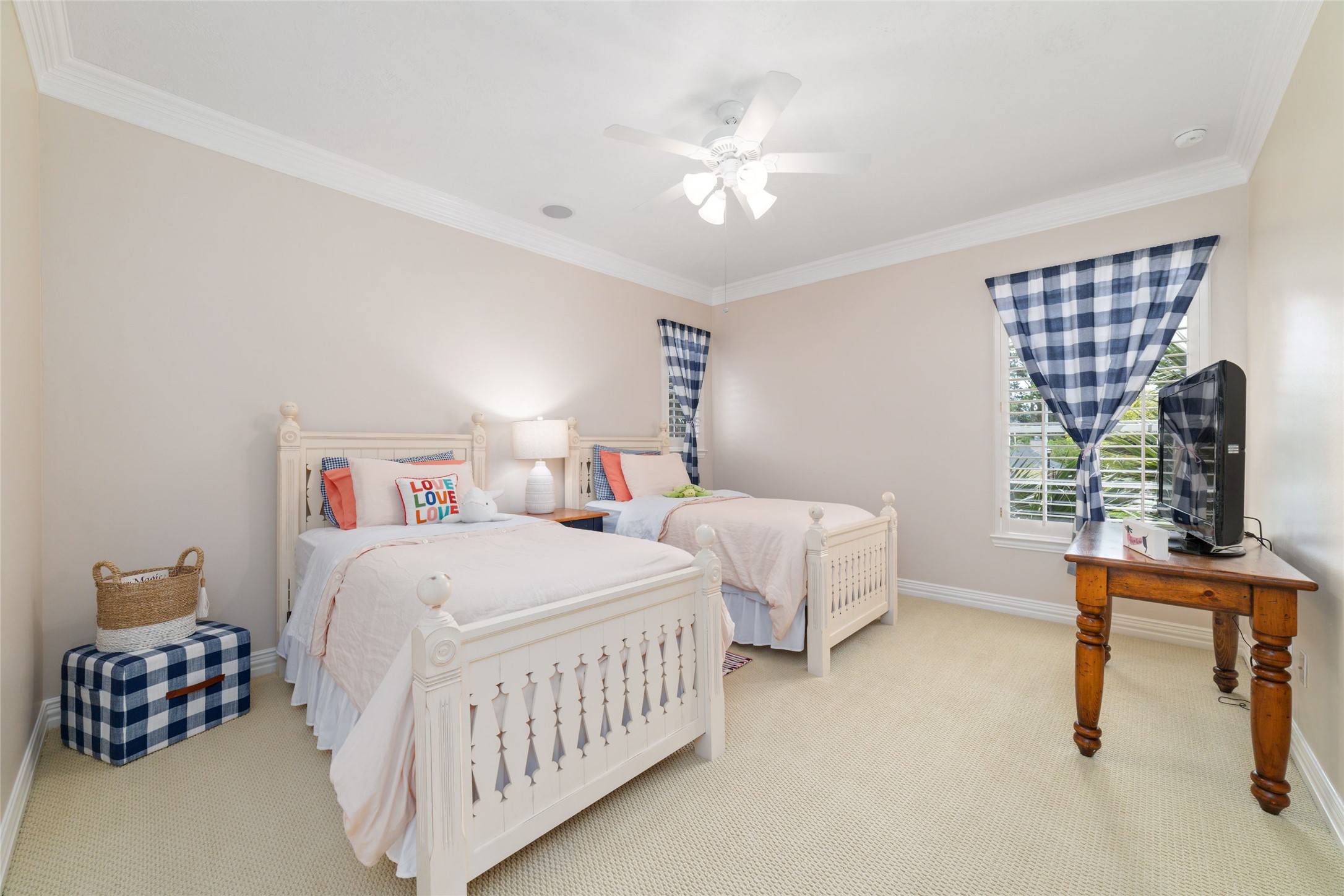 Fourth bedroom connected to jack and jill bathroom