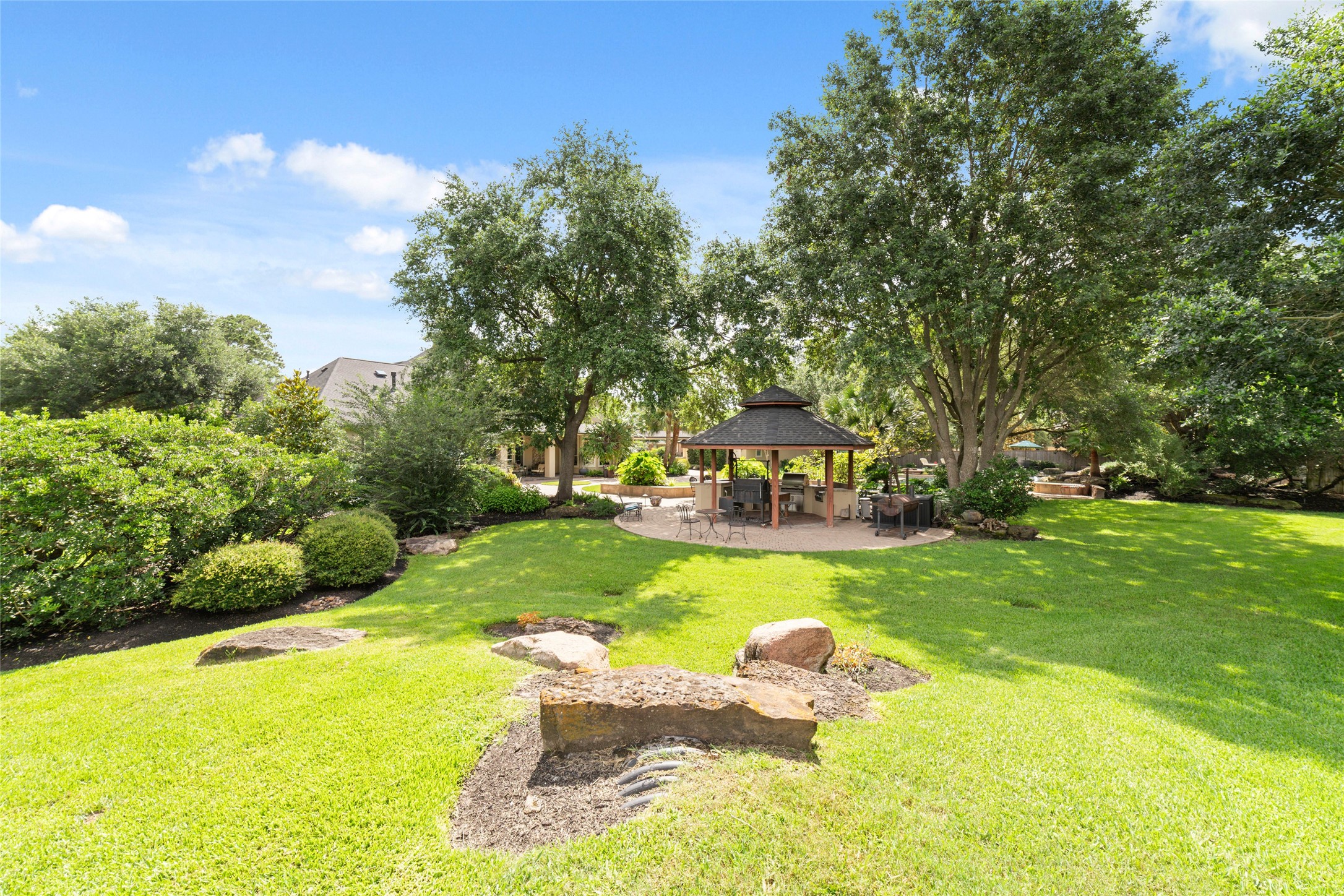 Lush yard for all your outdoor activities.