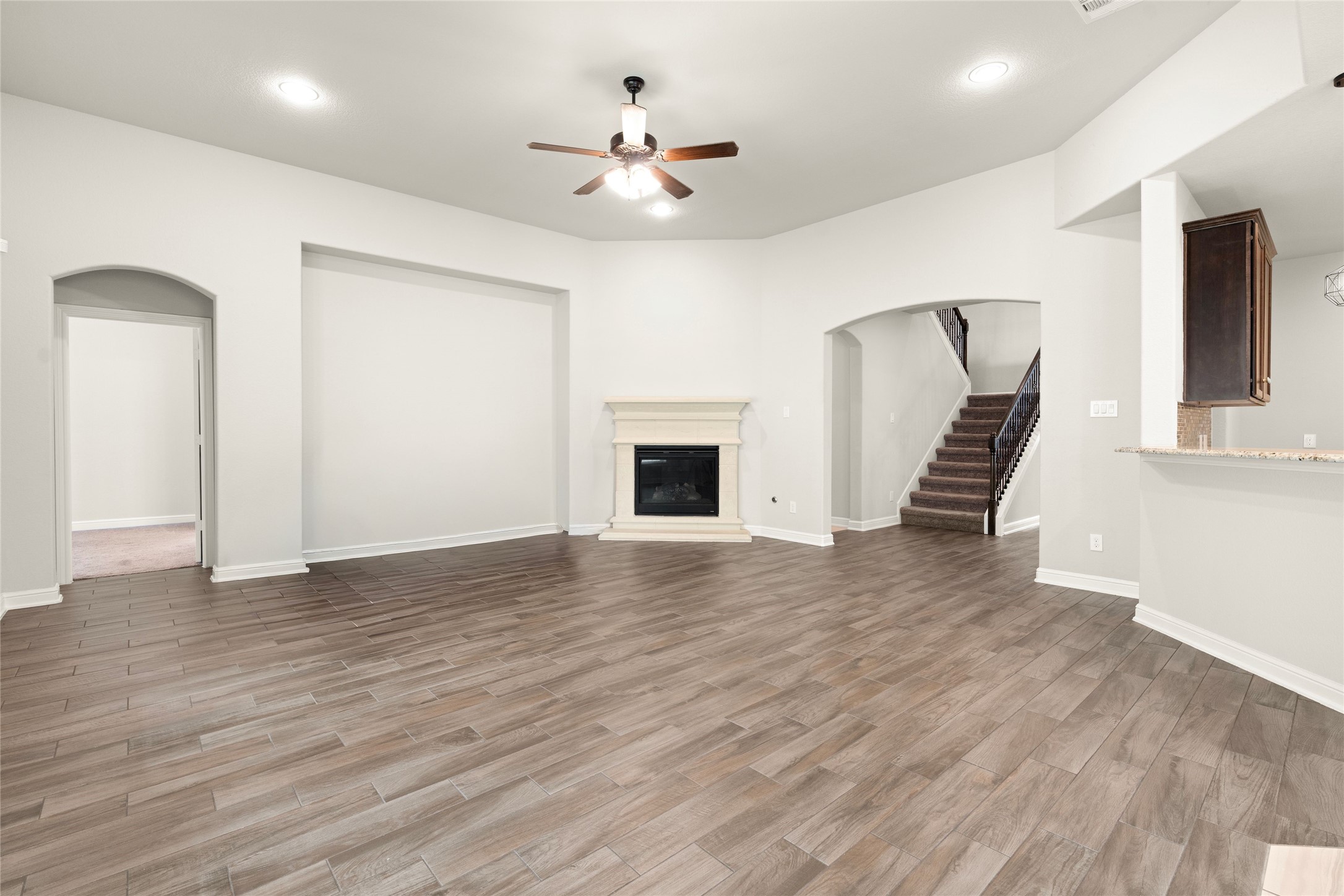 Generously sized living room Generously sized living room