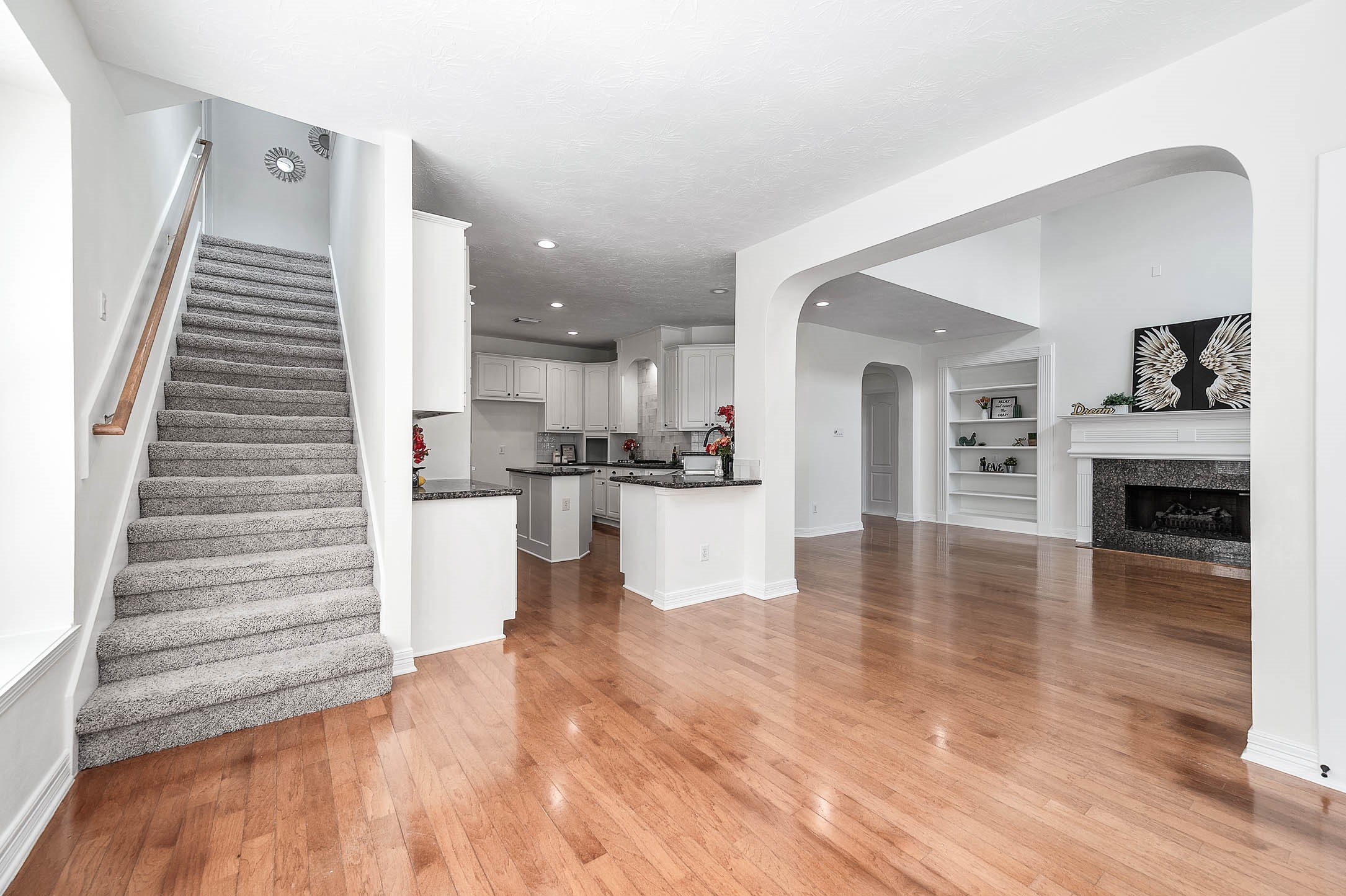 secondary staircase for easy access