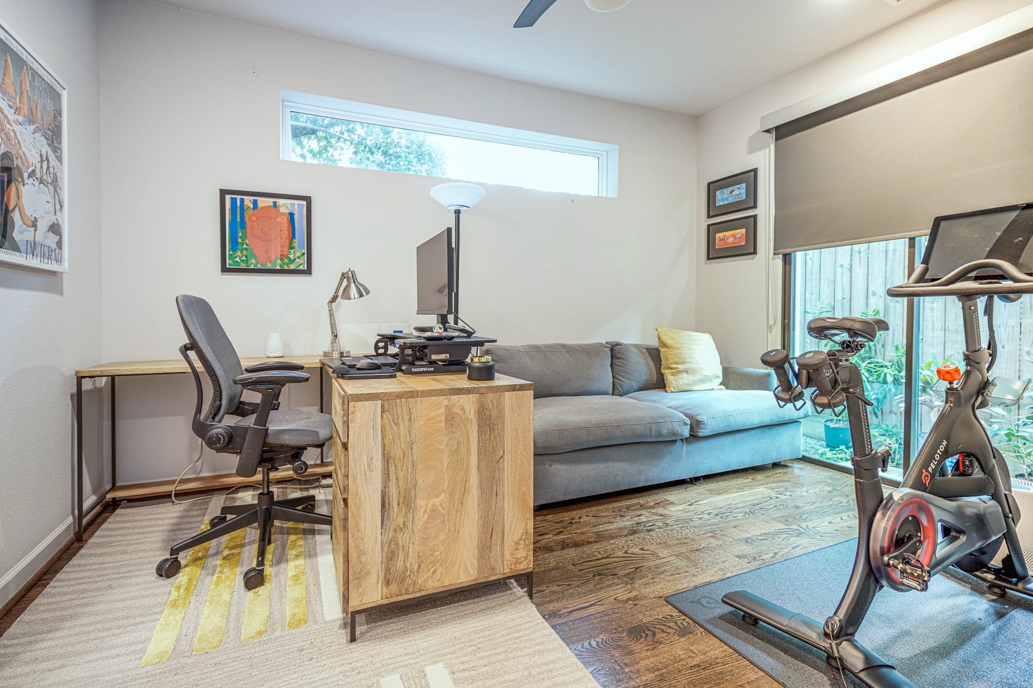 Versatile first-floor space ideal as an office or en suite bedroom, featuring abundant natural light and modern amenities for work or relaxation.